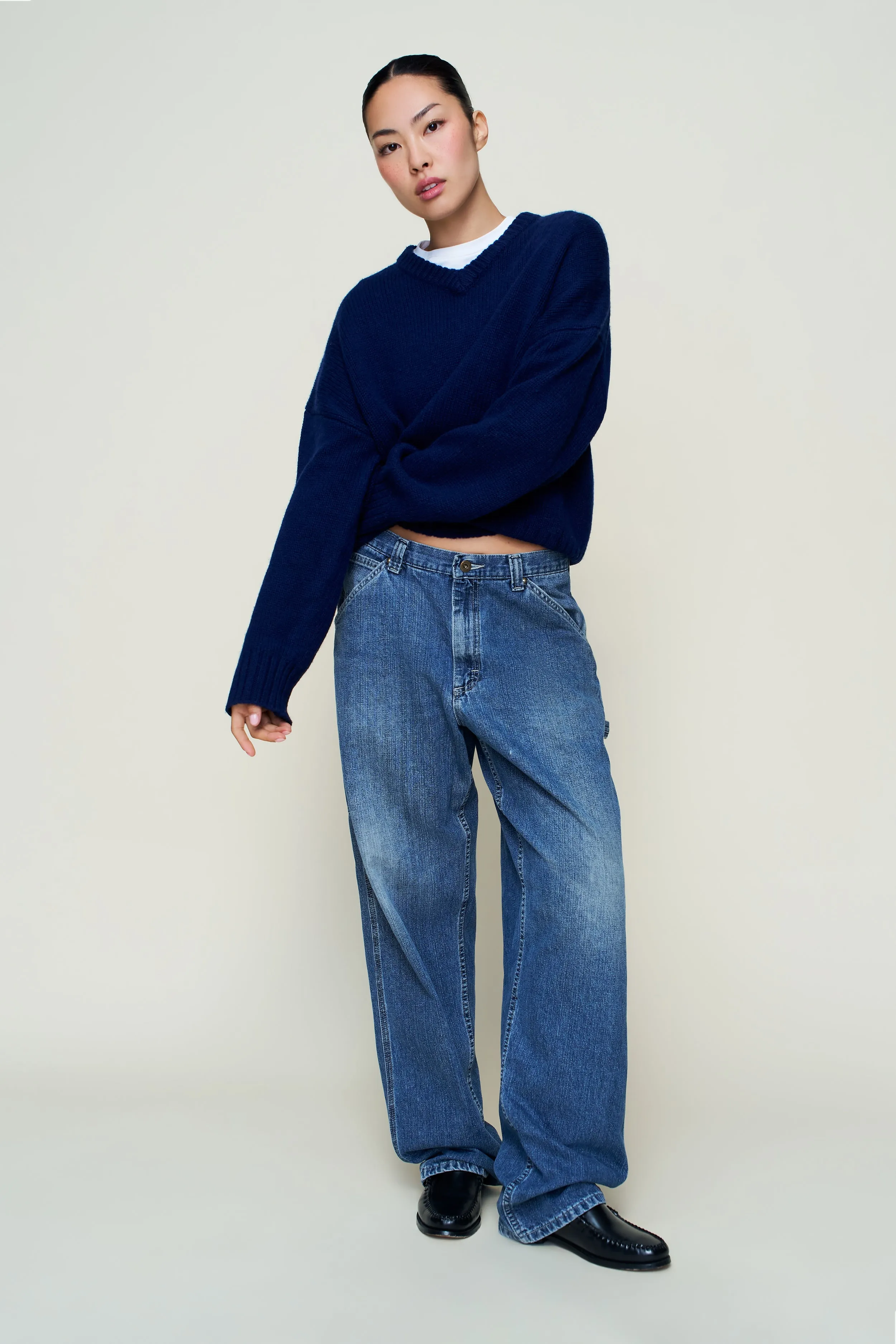 Joni Cashmere V-Neck Jumper Winter Ready Outfit Knit Design Wear