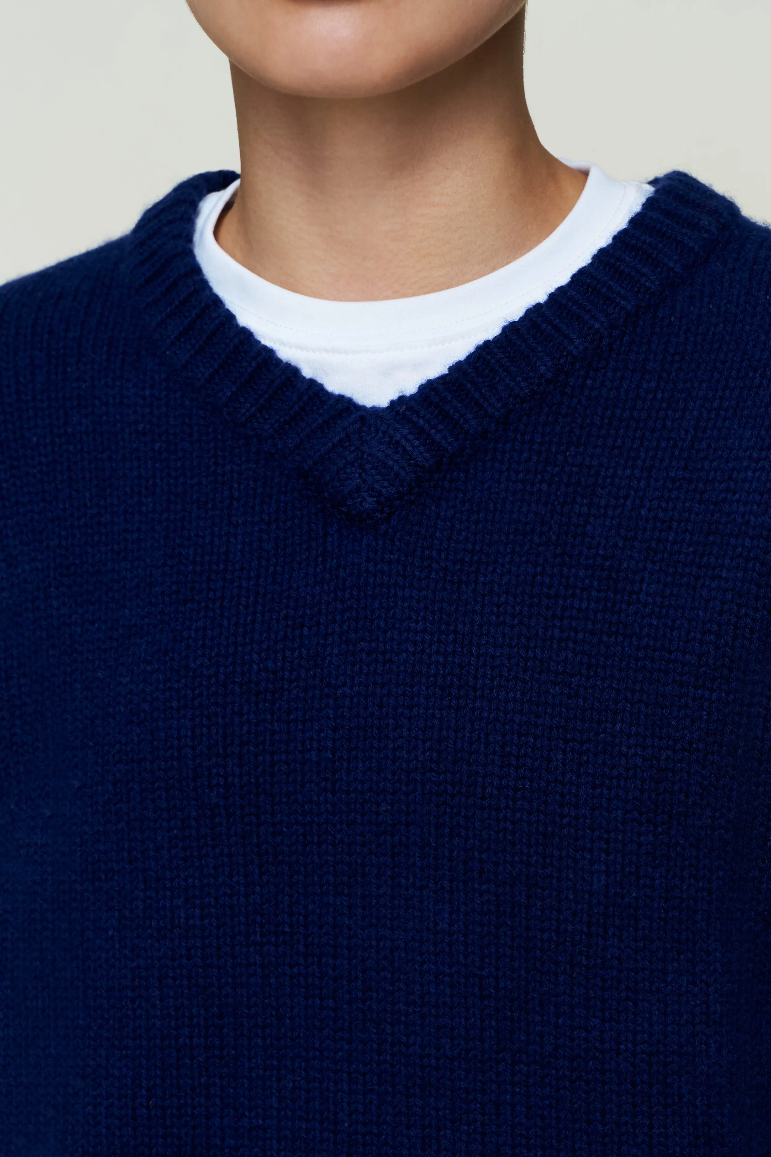 Comfortable Choice Timeless Style Joni Cashmere V-Neck Jumper