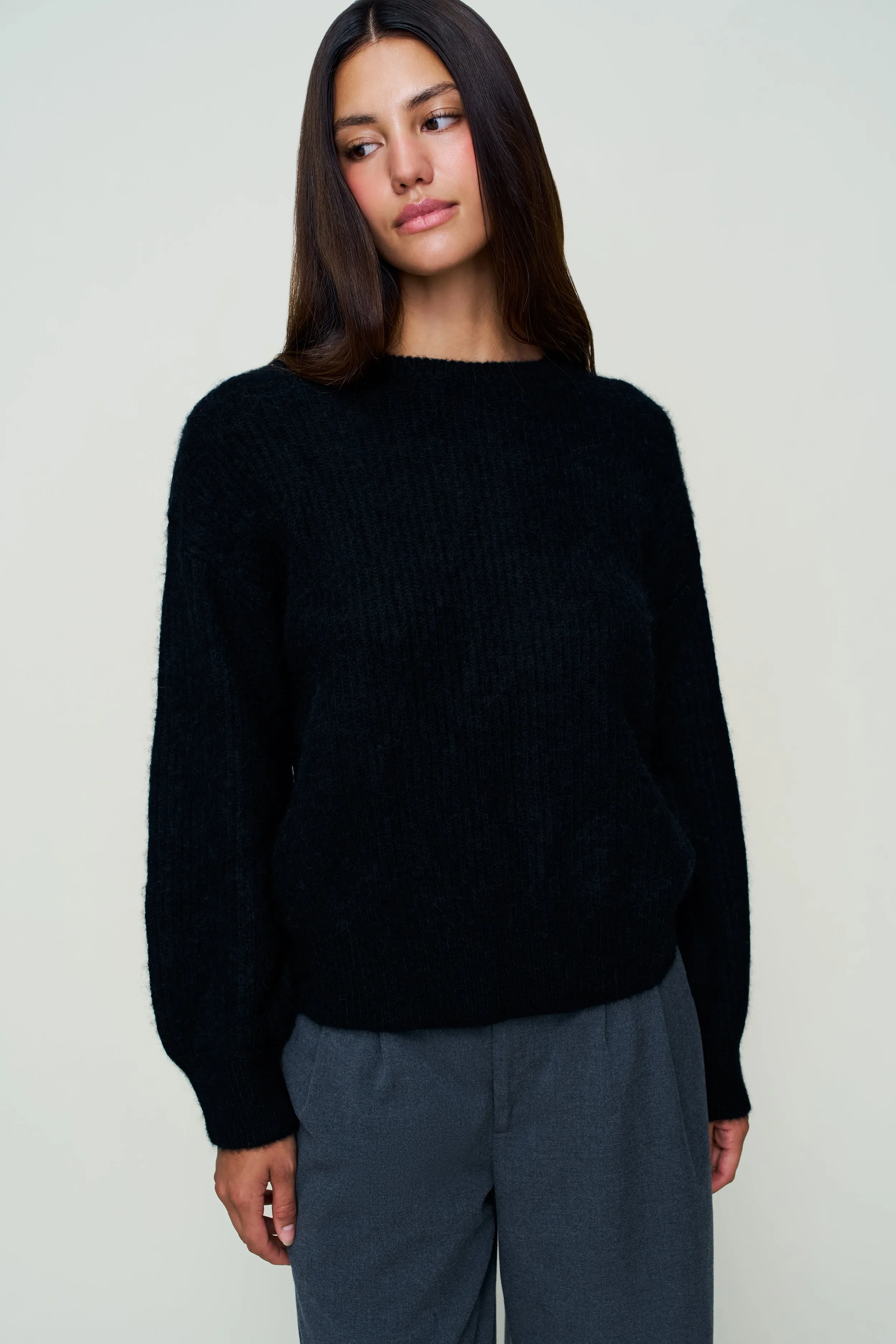Breathable Wool Cold Day Look Bobbie Oversized Wool Jumper