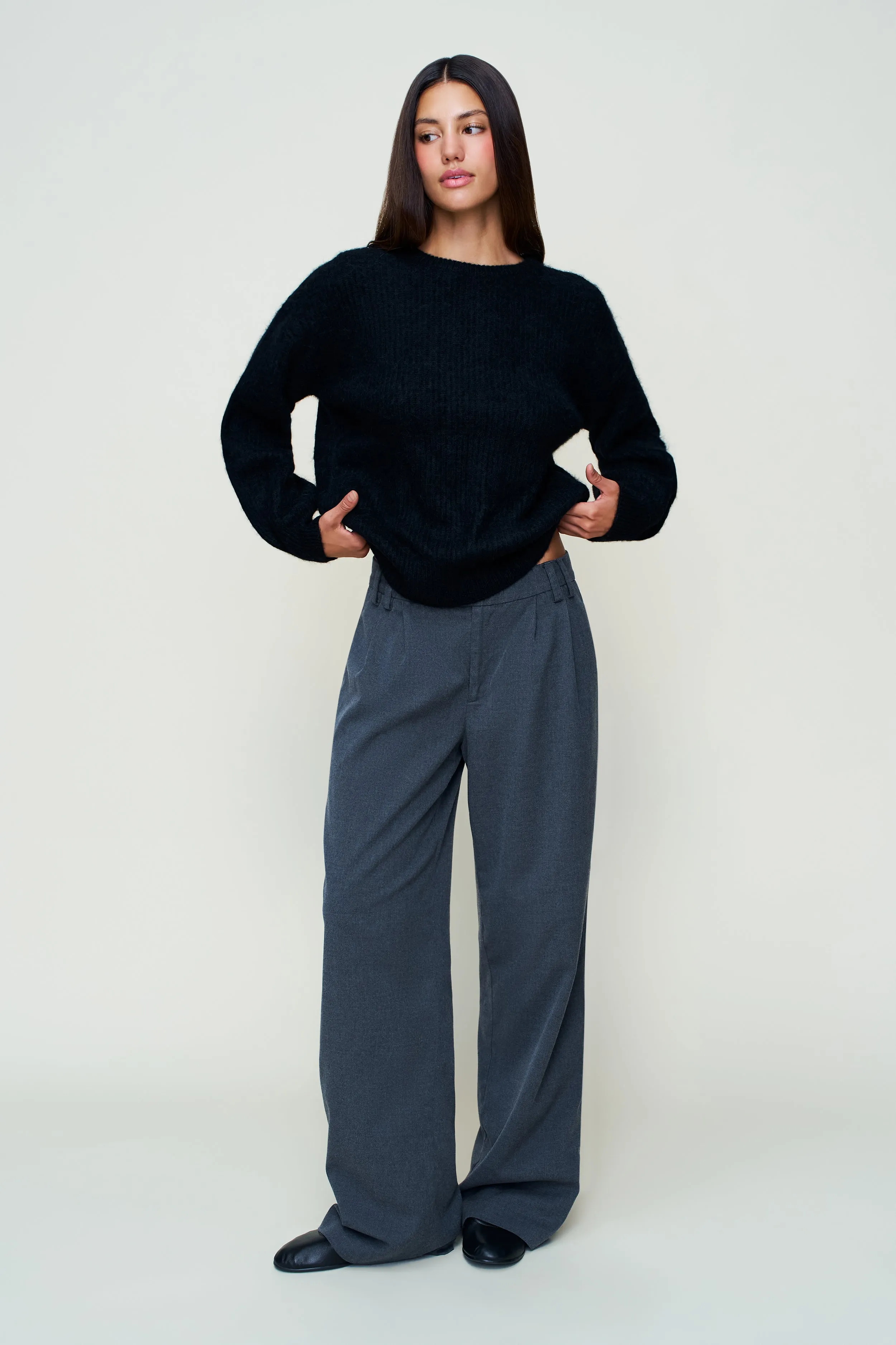 Bobbie Oversized Wool Jumper Smart Look Comfy Stretch Wear