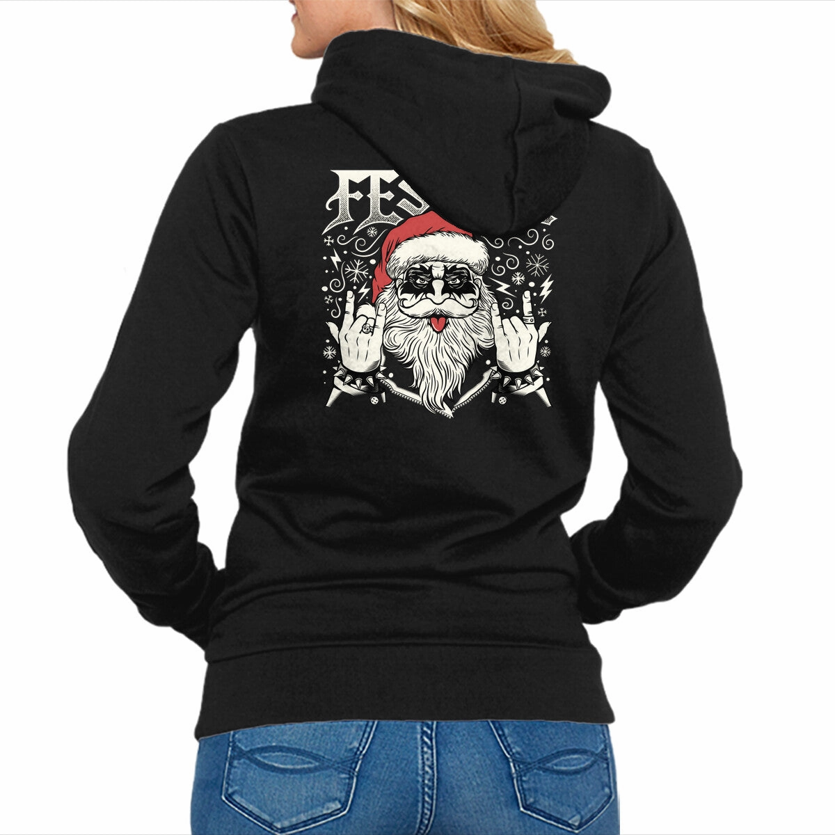 Festive Rock And Roll Santa One-of-a-kind Core Relaxed
