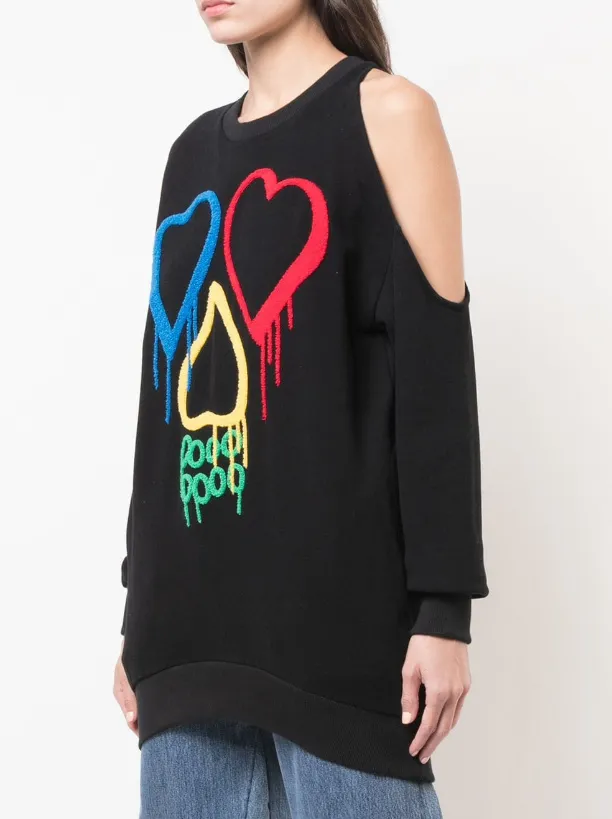 All Season Versatility Cruise Wear CUT OUT SWEATSHIRT