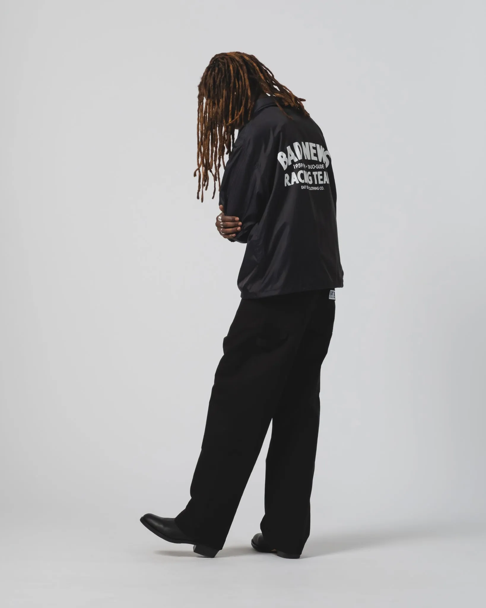 Dago Jacket Bad News Racing Team Black Magnetic Fastenings