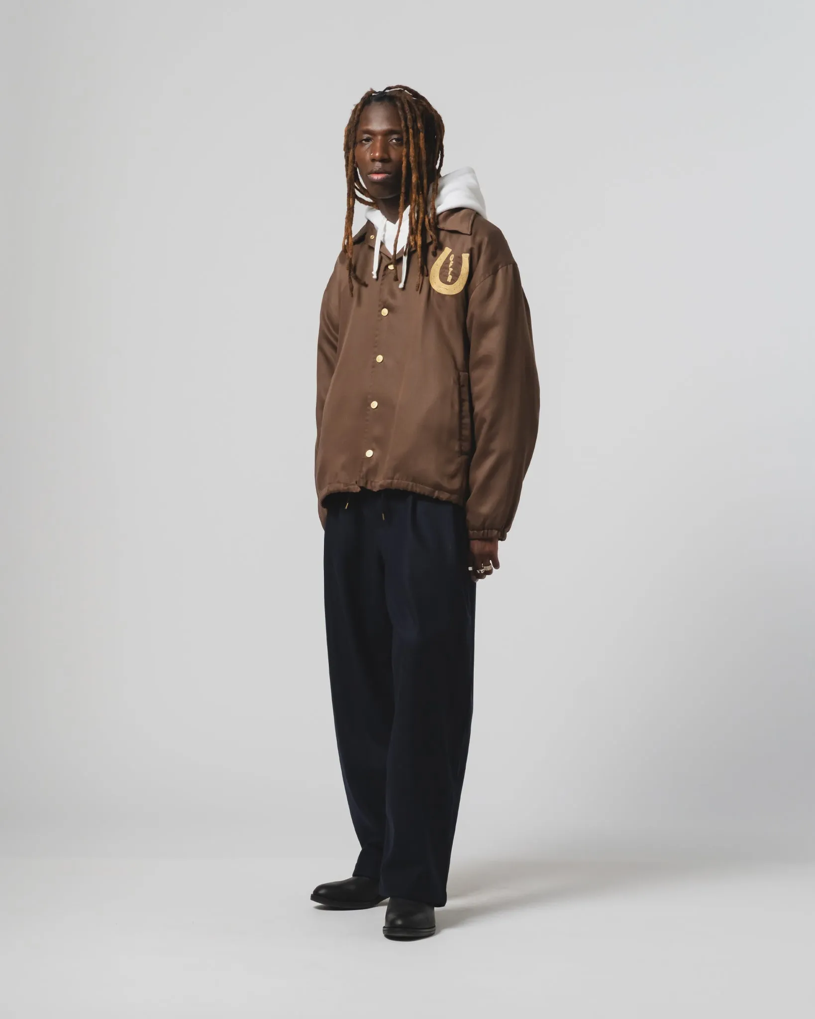 Plaid Design Dago Jacket V1 Tencel Lenzing Brown