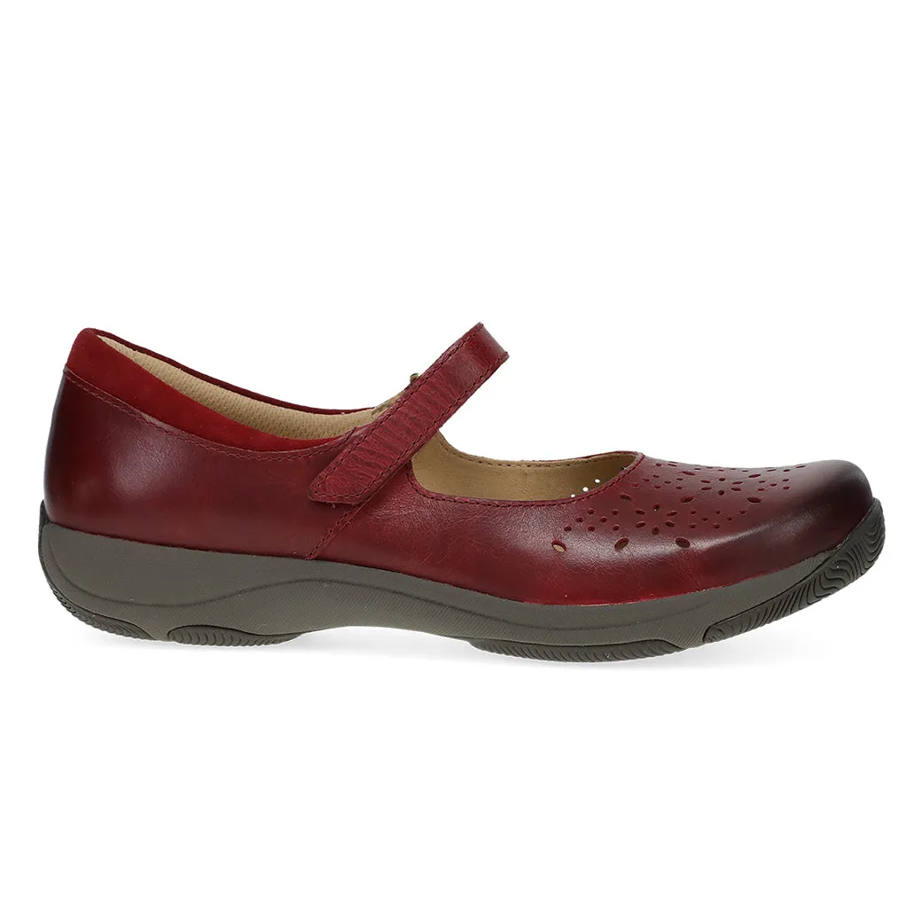 Womens Dansko Stacy in Red Supportive Step