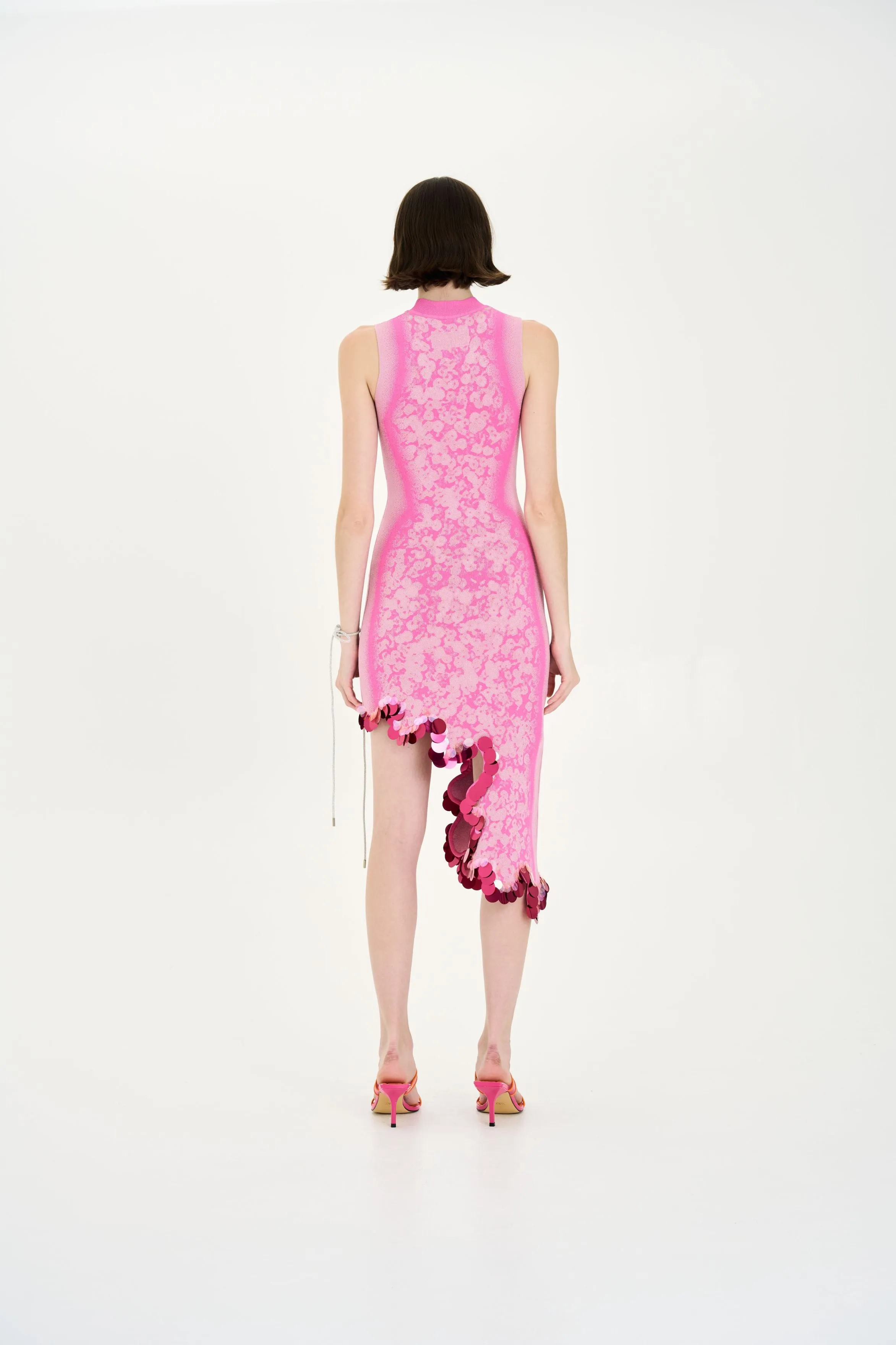 Bright Colors IRIS SIGNATURE WAVY DRESS WITH SEQUINS