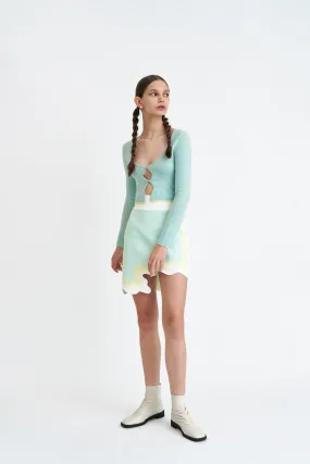 EcoFriendlyInsulation DEGAS MERINO WOOL CROPPED CARDIGAN