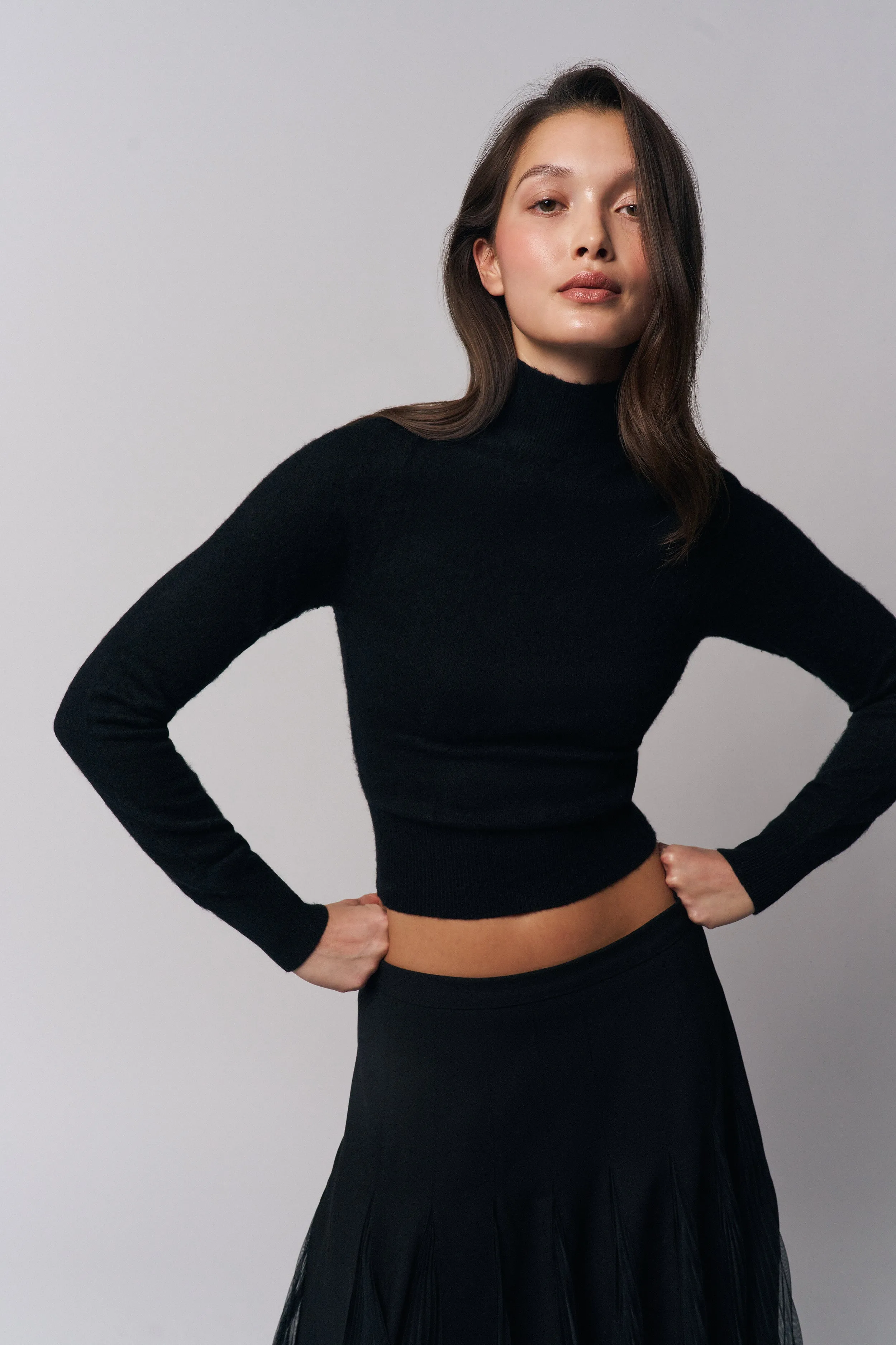 Delia Sweater elastic waistband Quick Comfort Design