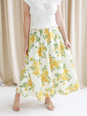 Chill Wear Diana Floral Midi Skirt