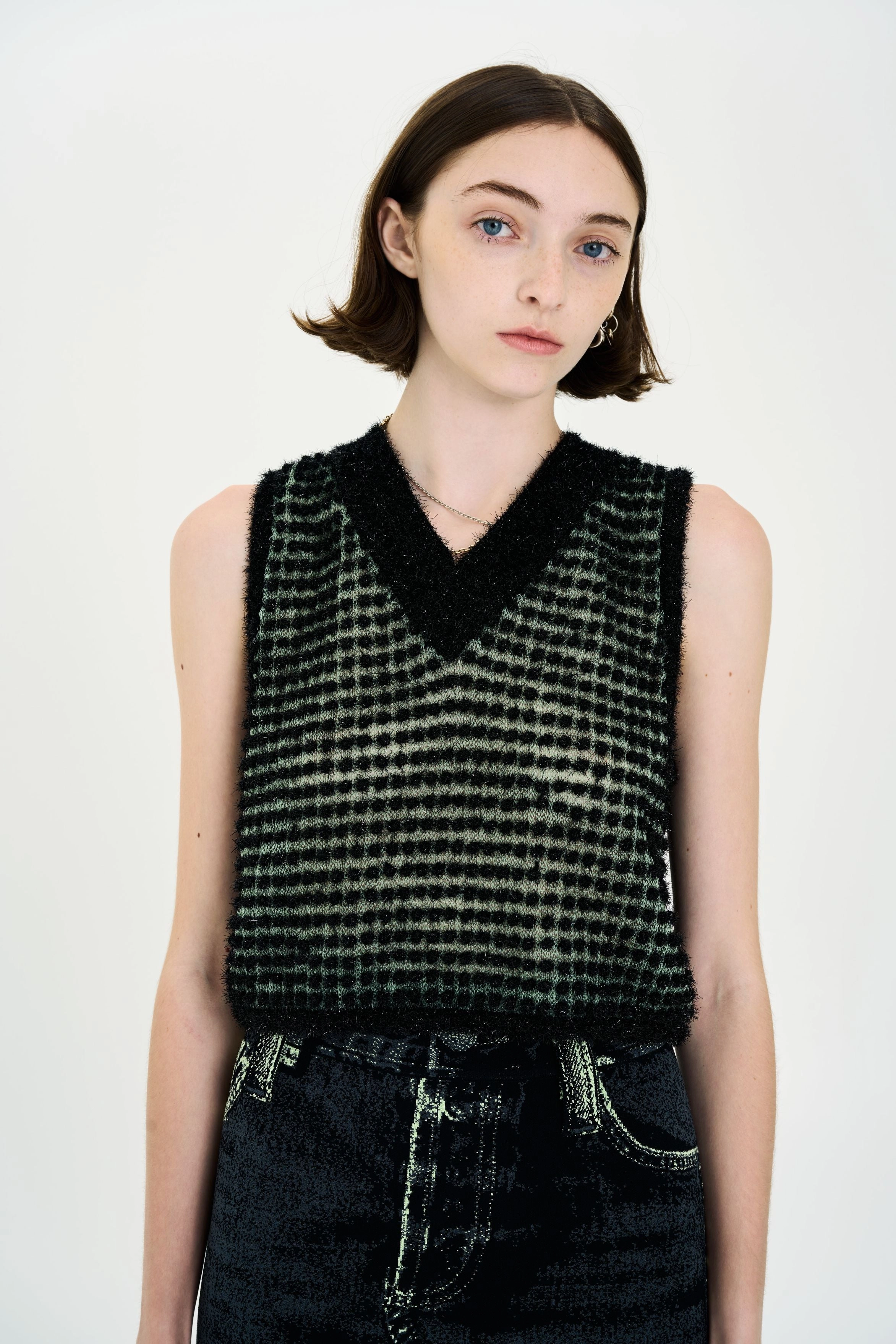 Reinforced Elbow Patches DIANELLA METALLIC TANK TOP