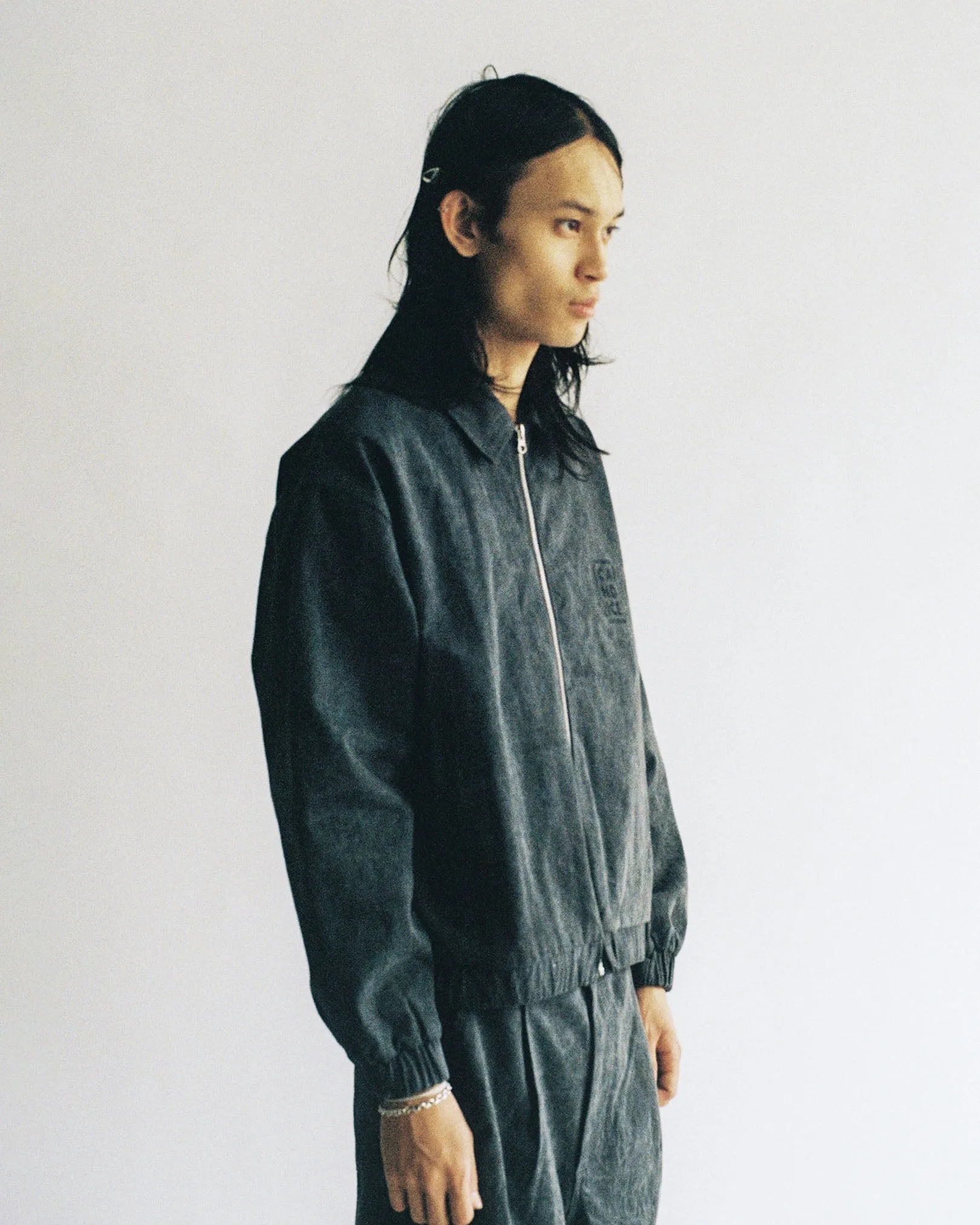 Distant Washed Harrington Jacket OdorResistant Treatment