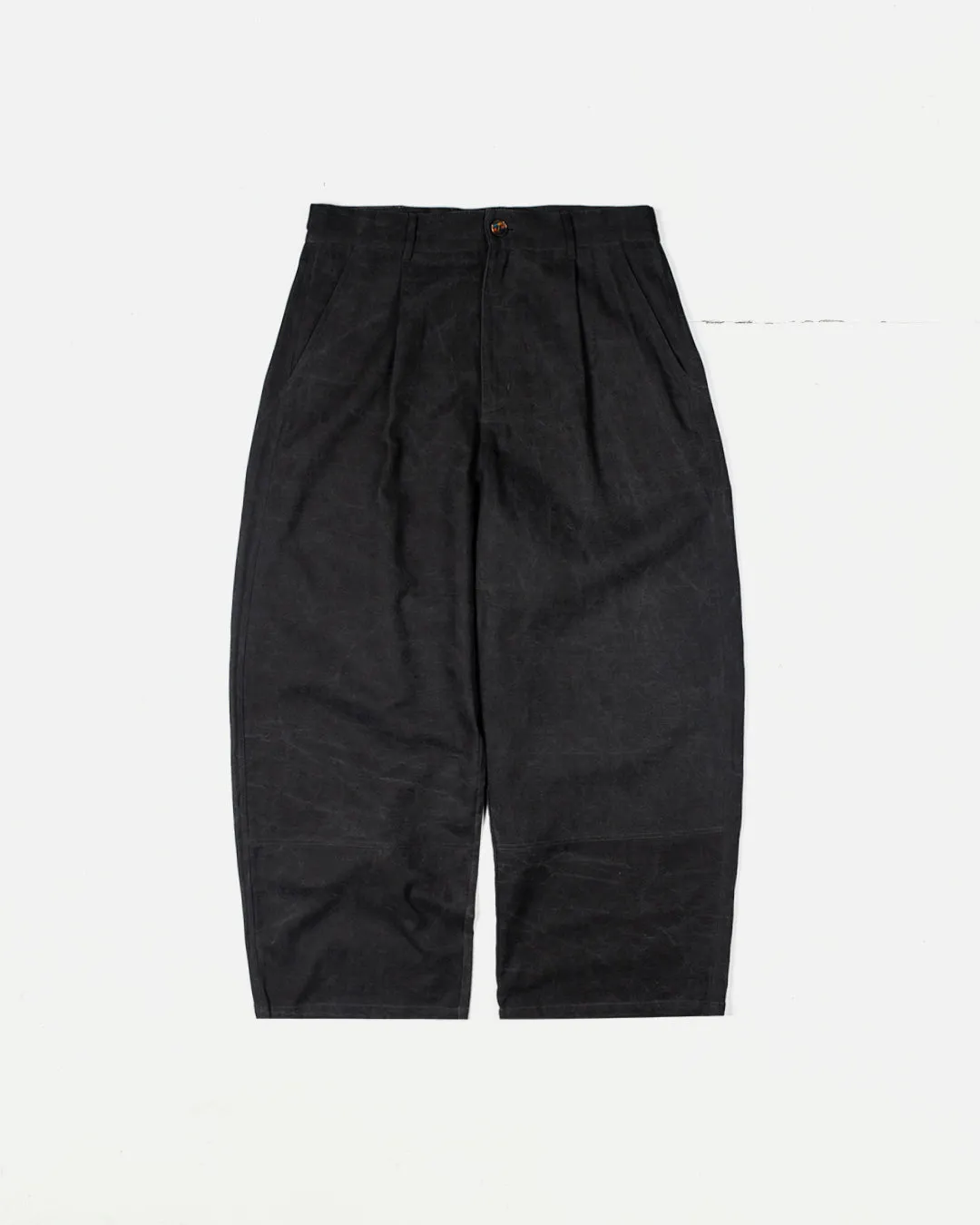Bootcut shape Durable Twill Distant Washed Pleated Pants