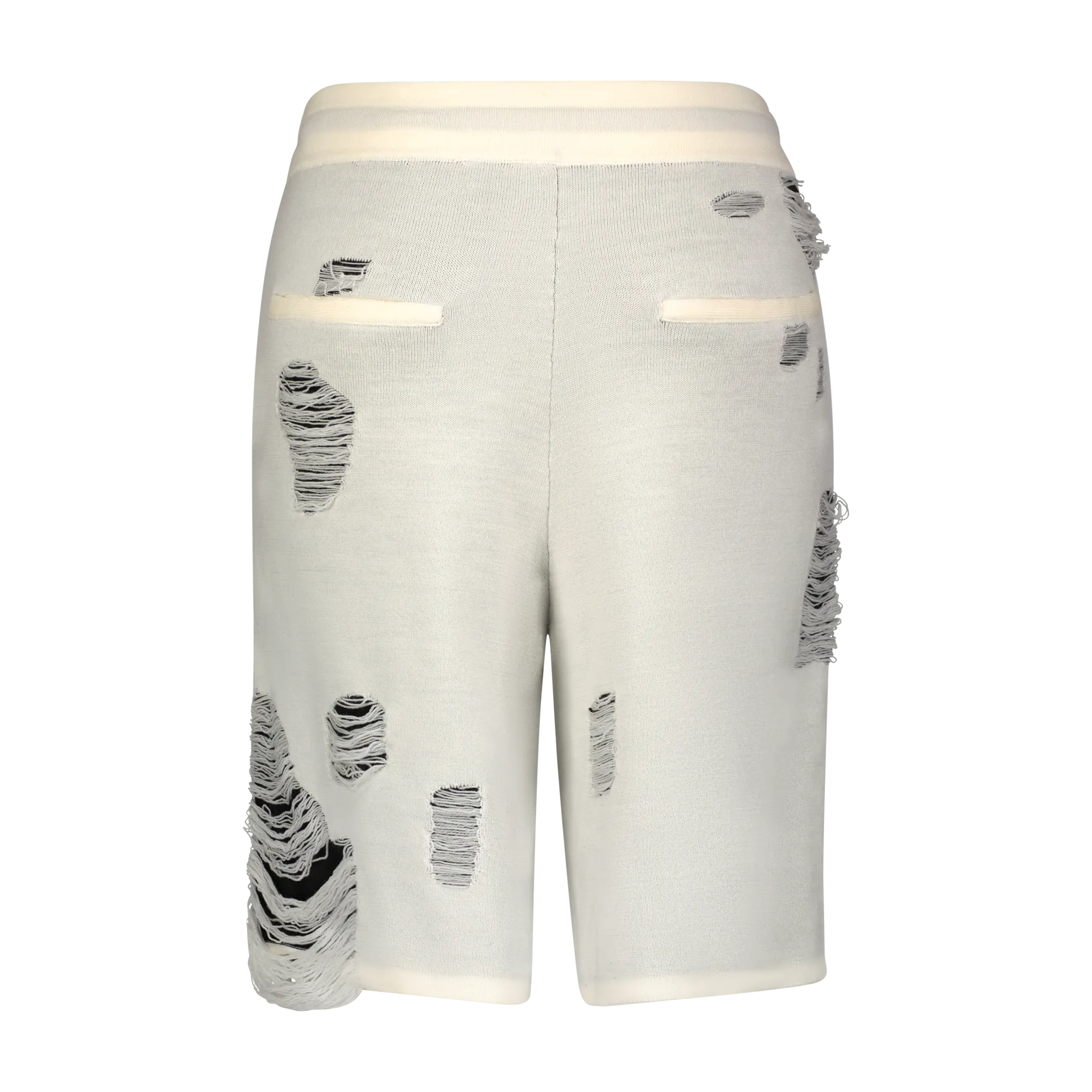 regular size Fun Design DISTRESSED FANG LIPS KNITTED SWEATER SHORT