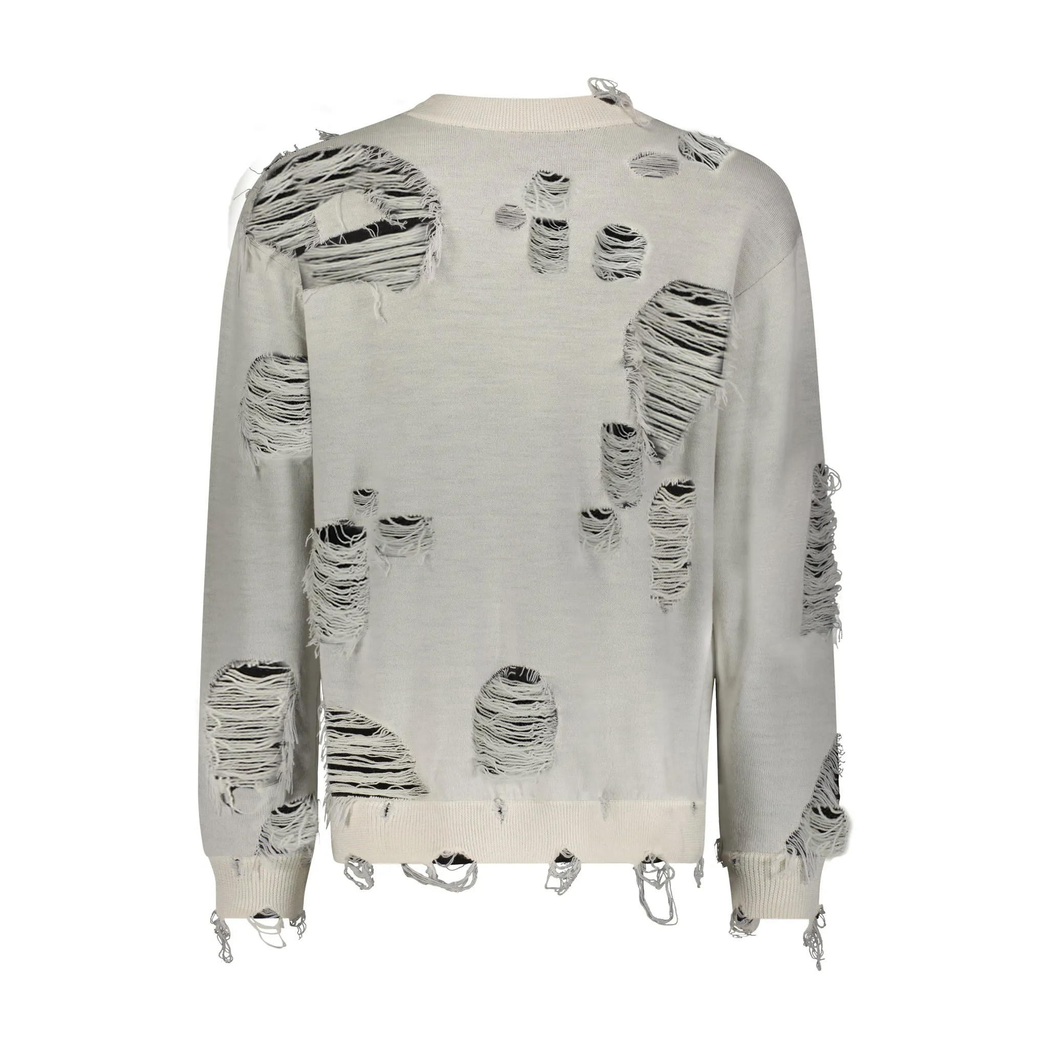 DISTRESSED HACULLA KNITTED SWEATER Soft Lining