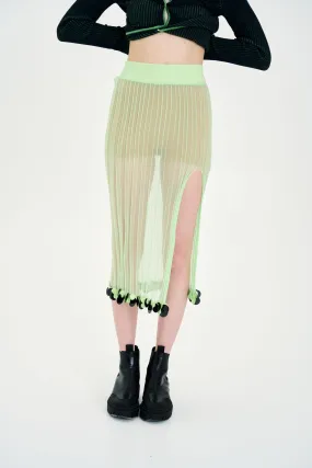 Stretch Movement ASTER ORGANZA SHEER SKIRT WITH SEQUINS