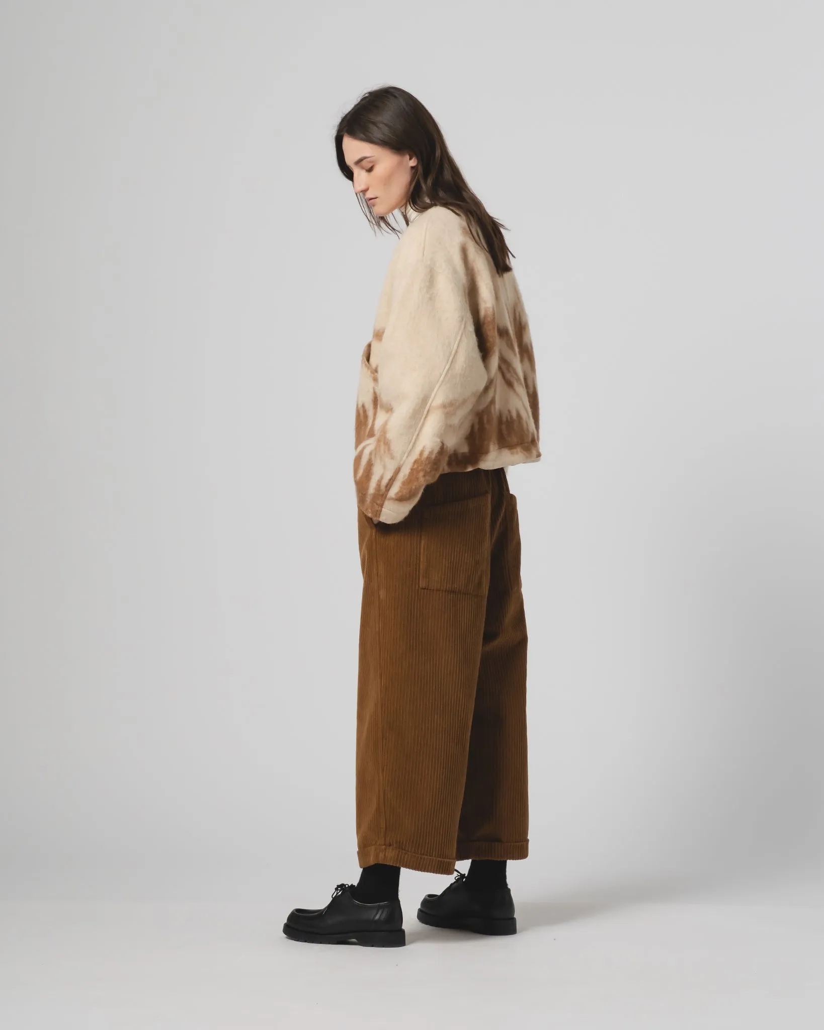 Slim Tailored G.o.D Nuclear Jacket Mountain Jacquard Cream/Brown