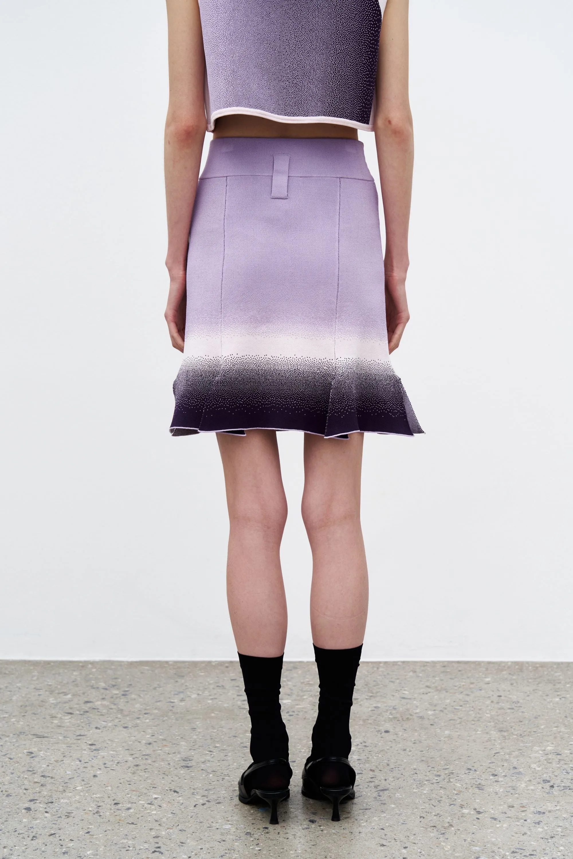 ASTER GRADIENT PRINT CARWASH SKIRT EcoFriendlyBlend