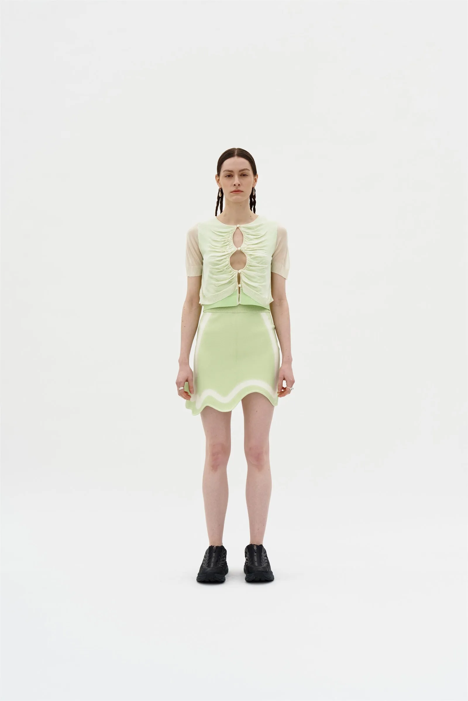 Flexible Use Perfect Length KATIE WAVY MINI SKIRT