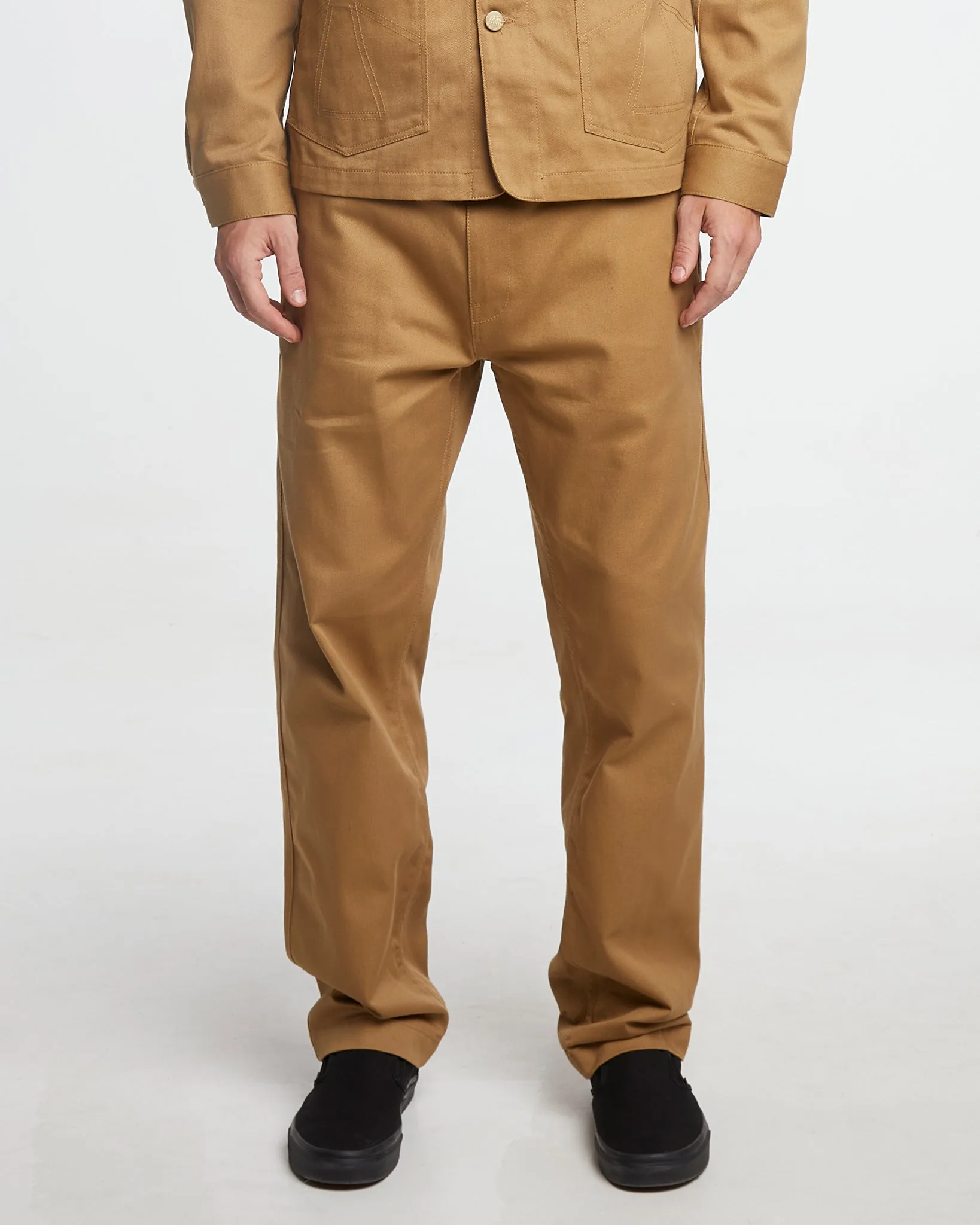 HighRiseWaist Service Chino Garage Cotton Sand