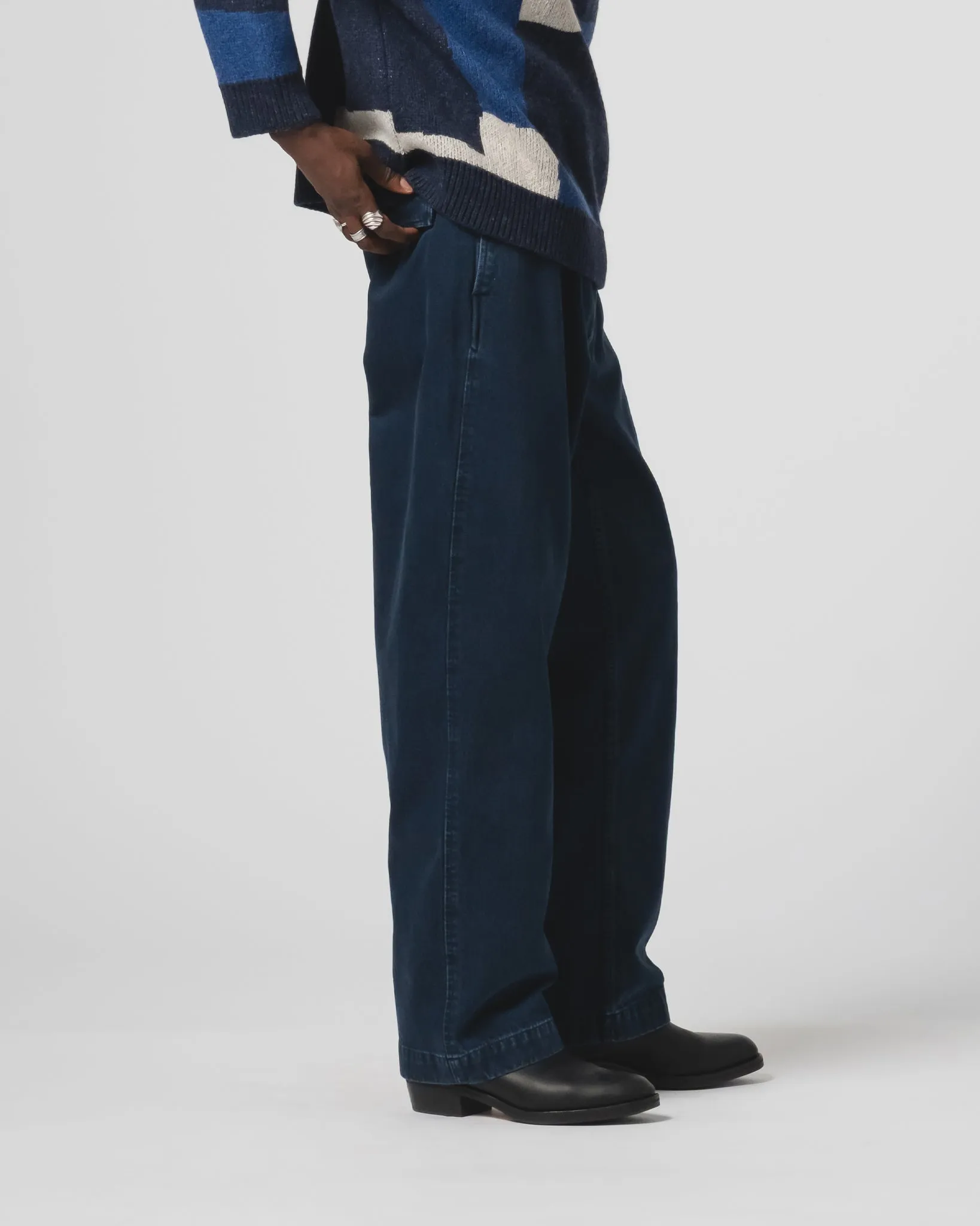 Frisco Chino Enigma Denim Blue All Season Fit