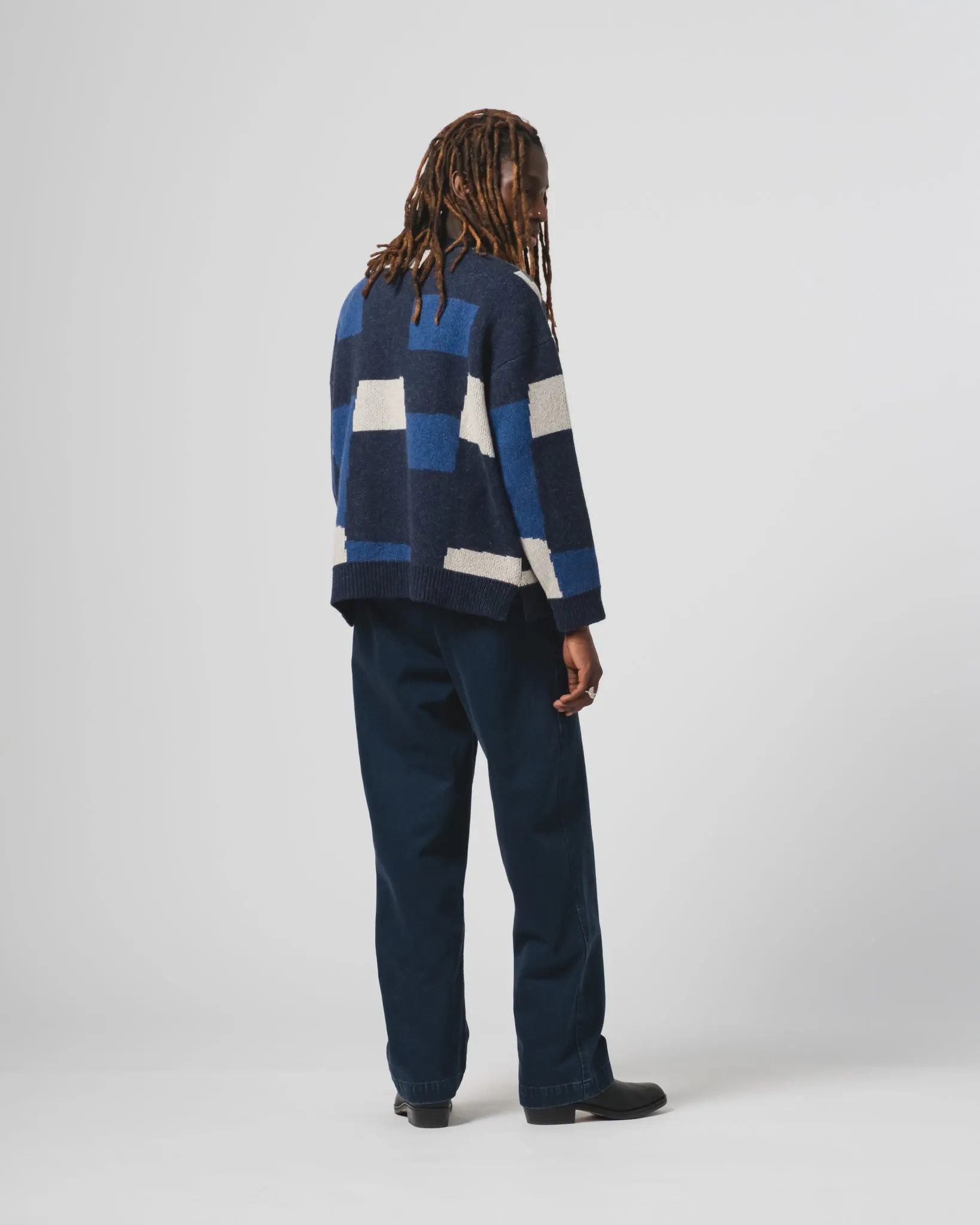 No Ride-Up Organic Cotton Frisco Chino Enigma Denim Blue