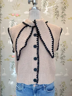 Sailor Sleeveless Knit - Taupe Breathable Fit Wear Lightweight insulation