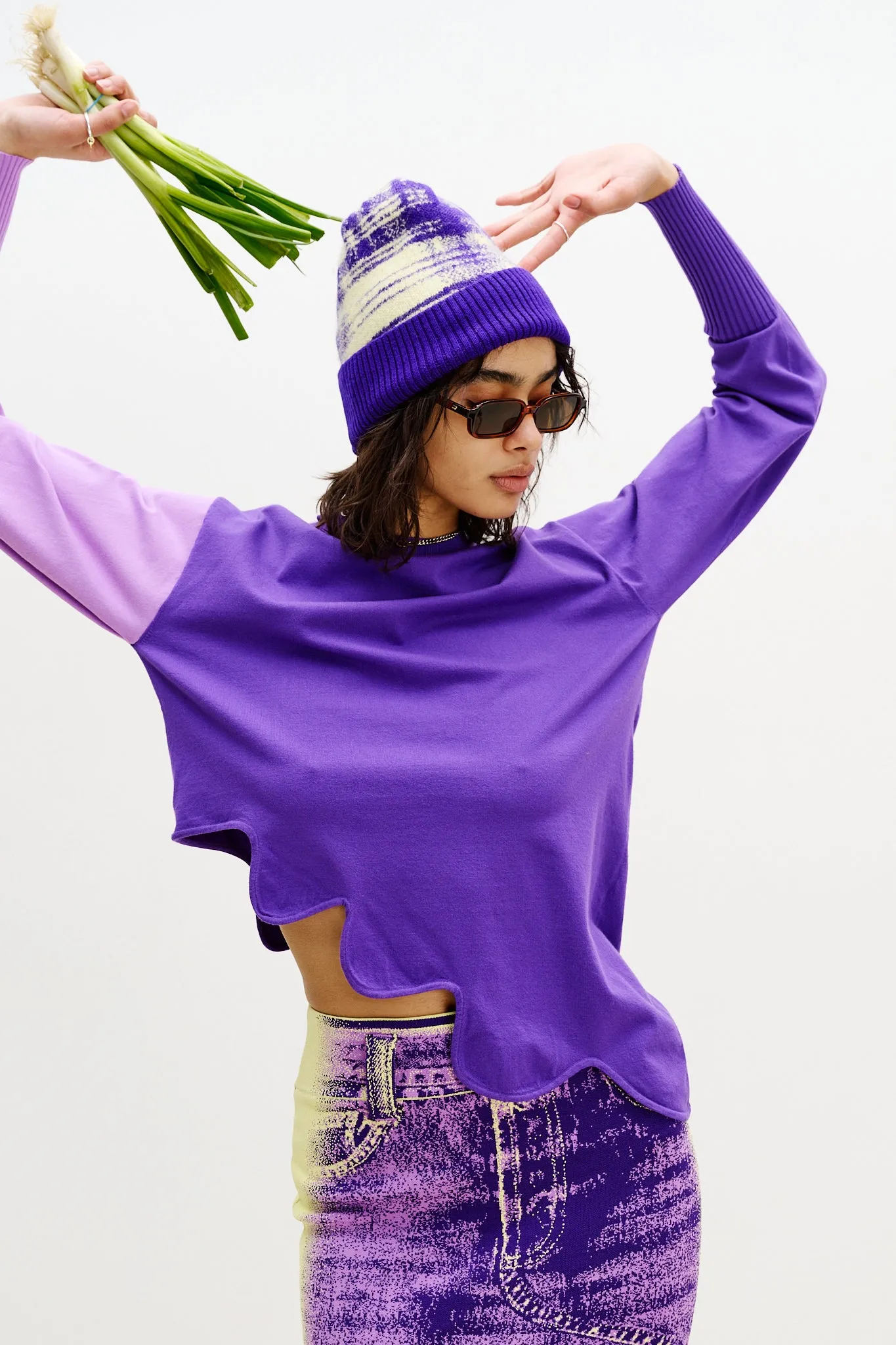 QuickDry Textile Relaxed Dress SHARON COLORBLOCK WAVY PULLOVER