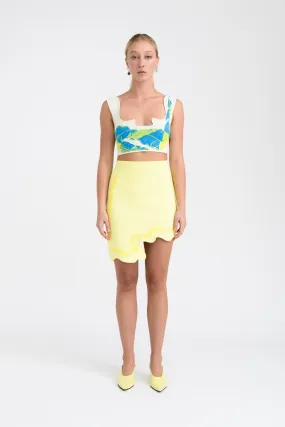 BOBO ALGAE WAVY BRA TOP Stylish Jacket Metallic Fiber Blend