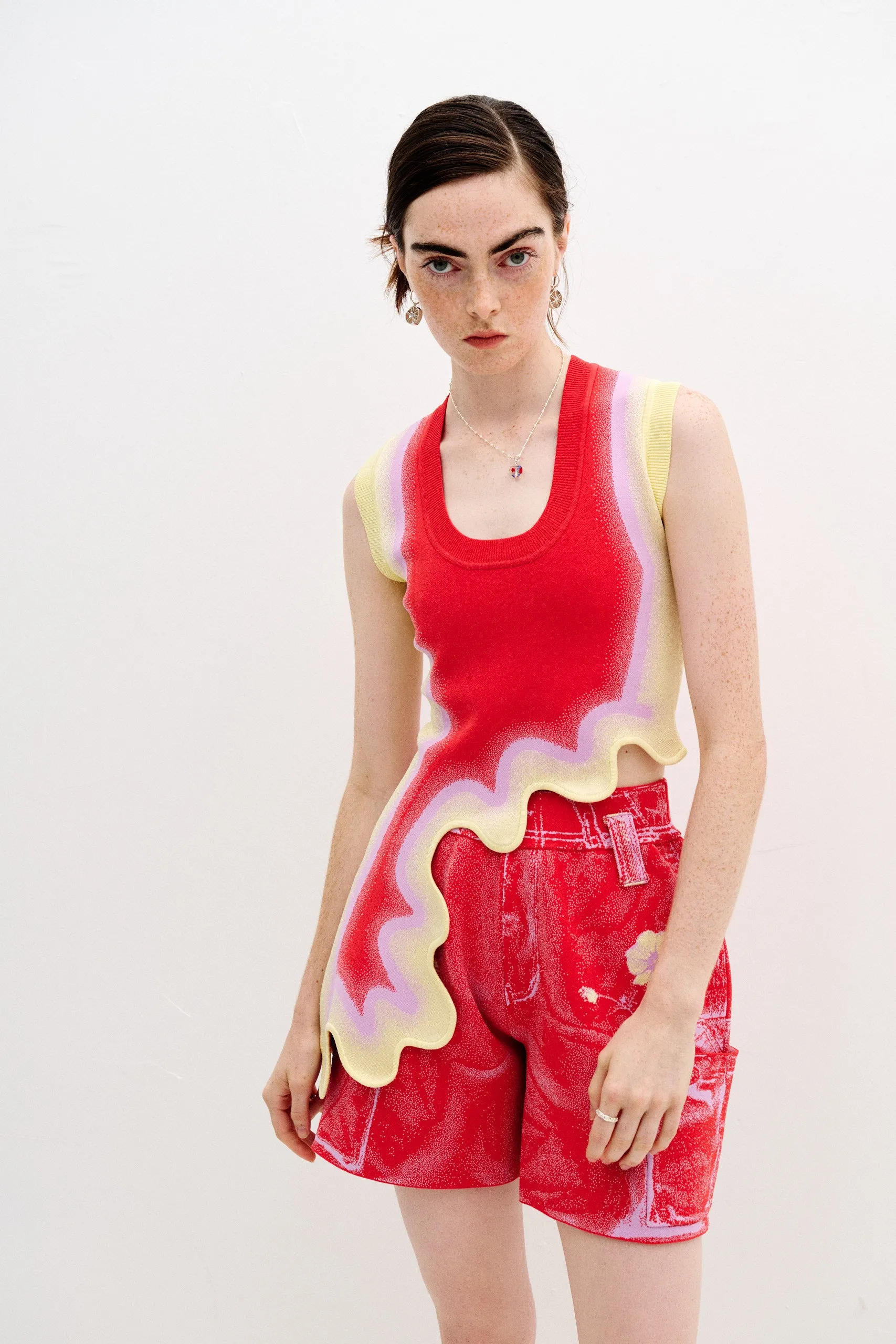 ButterySoftTextile GarmentWashed Texture KERRY WAVY TANK TOP