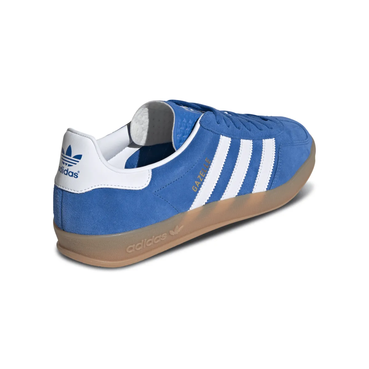Microfiber Insole Dual Layer Adidas Men's Gazelle Indoor Blue Bird/Cloud White/Gum