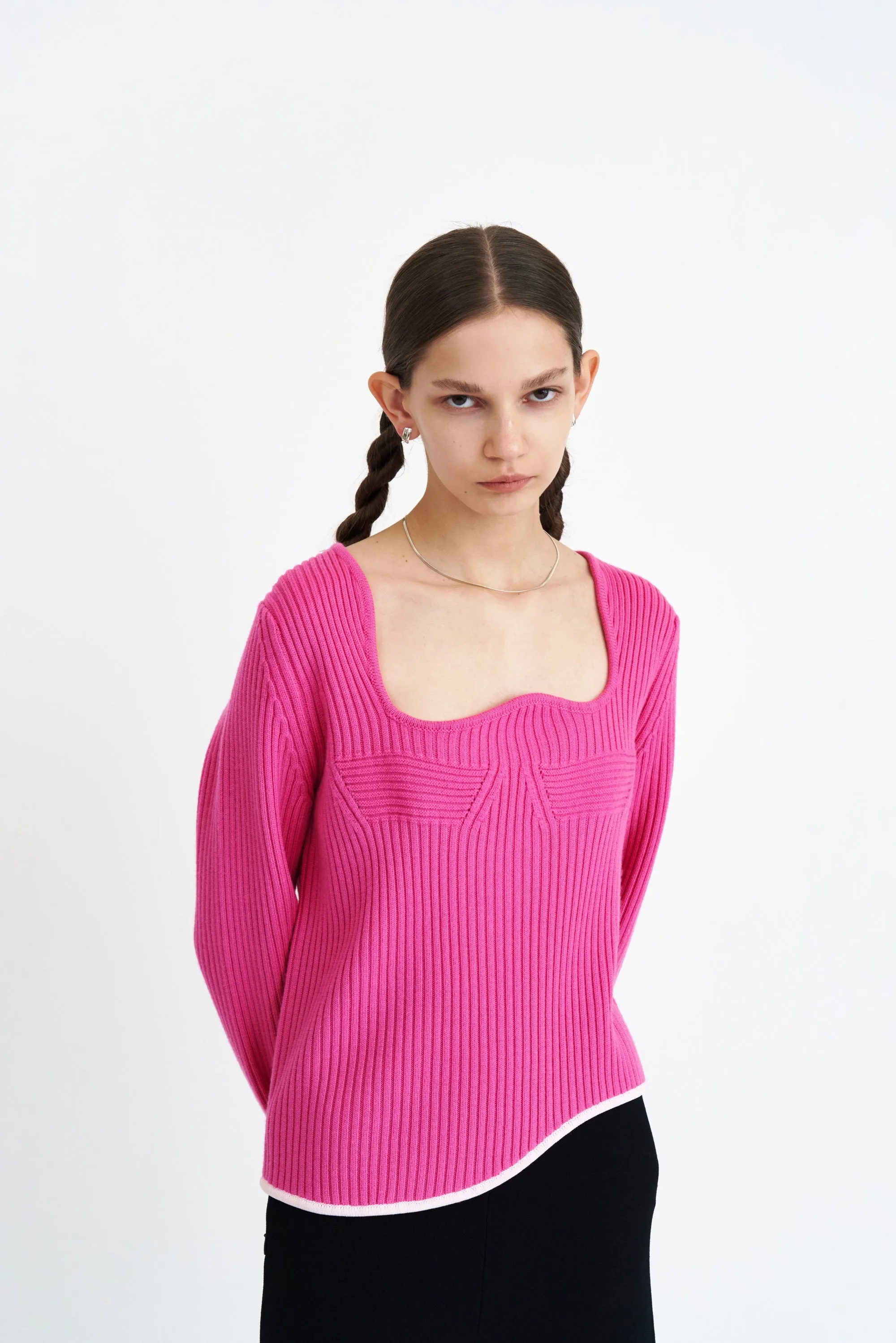 WideNeckOpening RODIN MERINO WOOL OVERSIZED PULLOVER