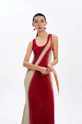 OLIVIA MAXI TANK DRESS Minimal Cut Puff-Sleeve