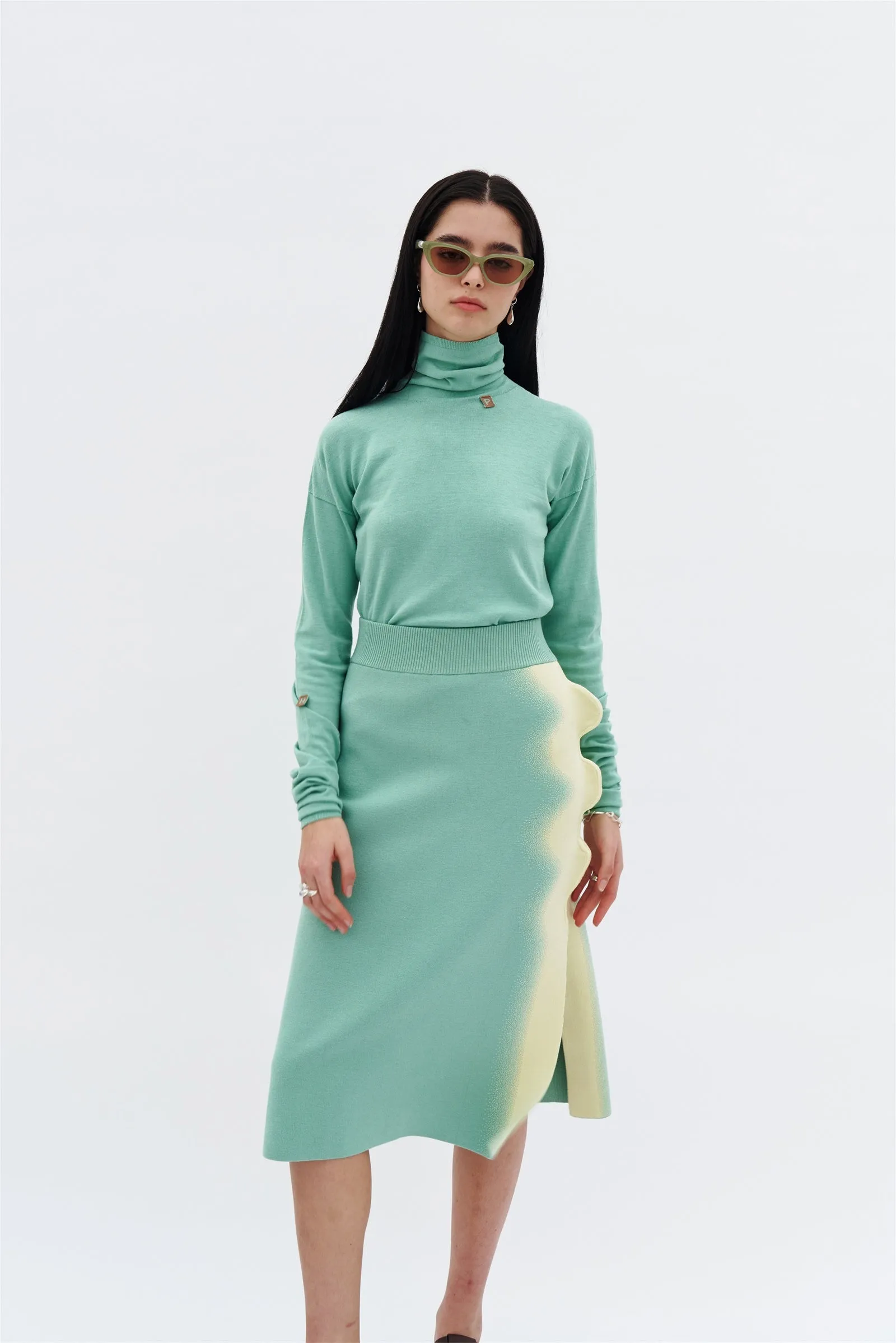 ELSA WAVY MIDI SKIRT Sporty Comfort Wear Flexible Activewear