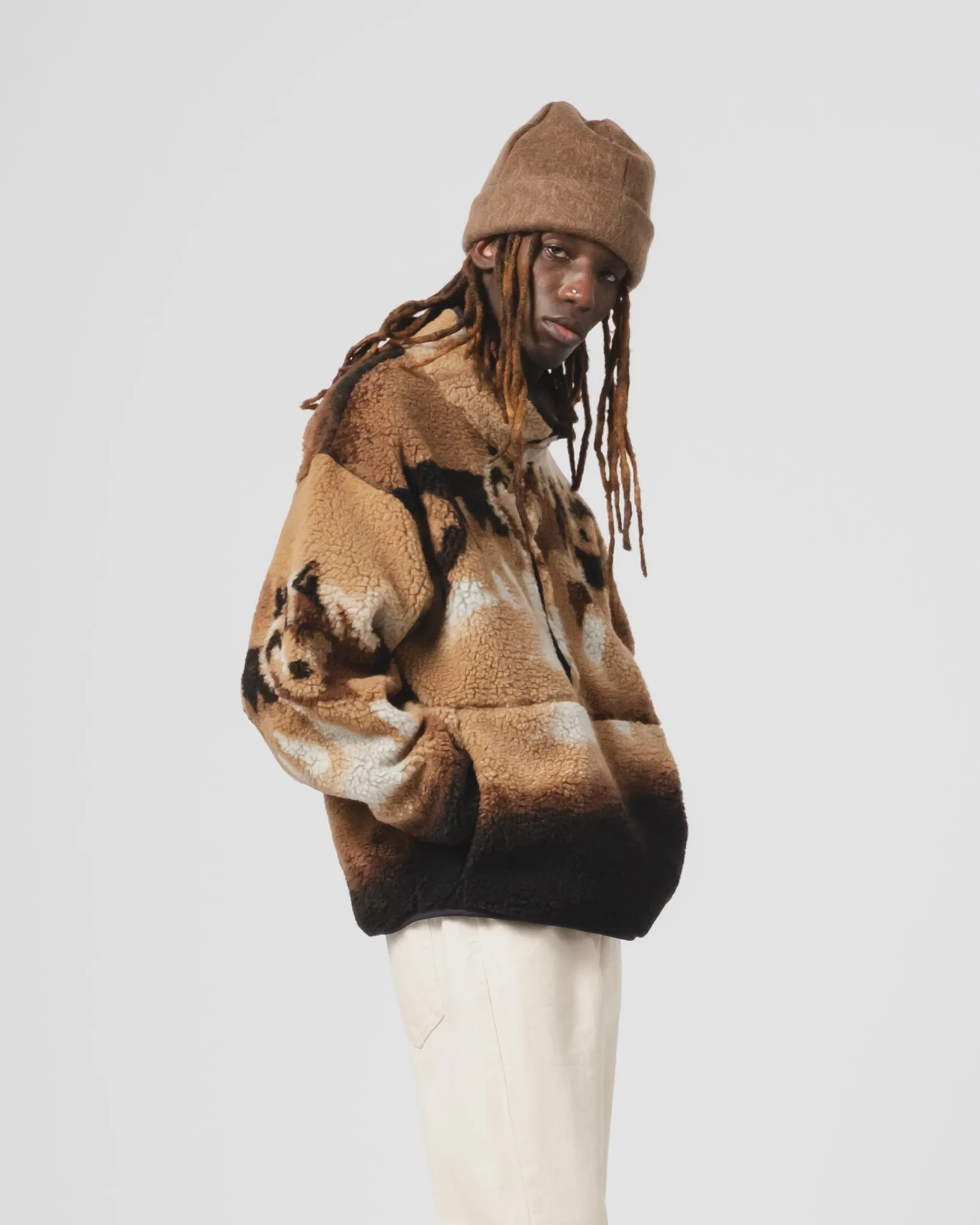 Warm & Soft Arizona Sweater Wolf Fleece Camel