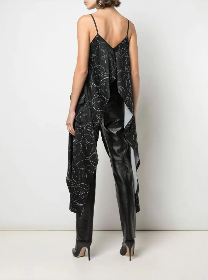 Organic Cotton Blend HACULLA ALL OVER TOP BLACK