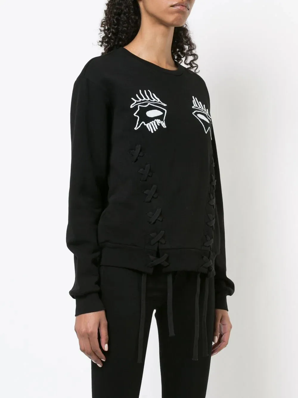 Layered Wear Comfortable Layers EVIL EYE CREWNECK