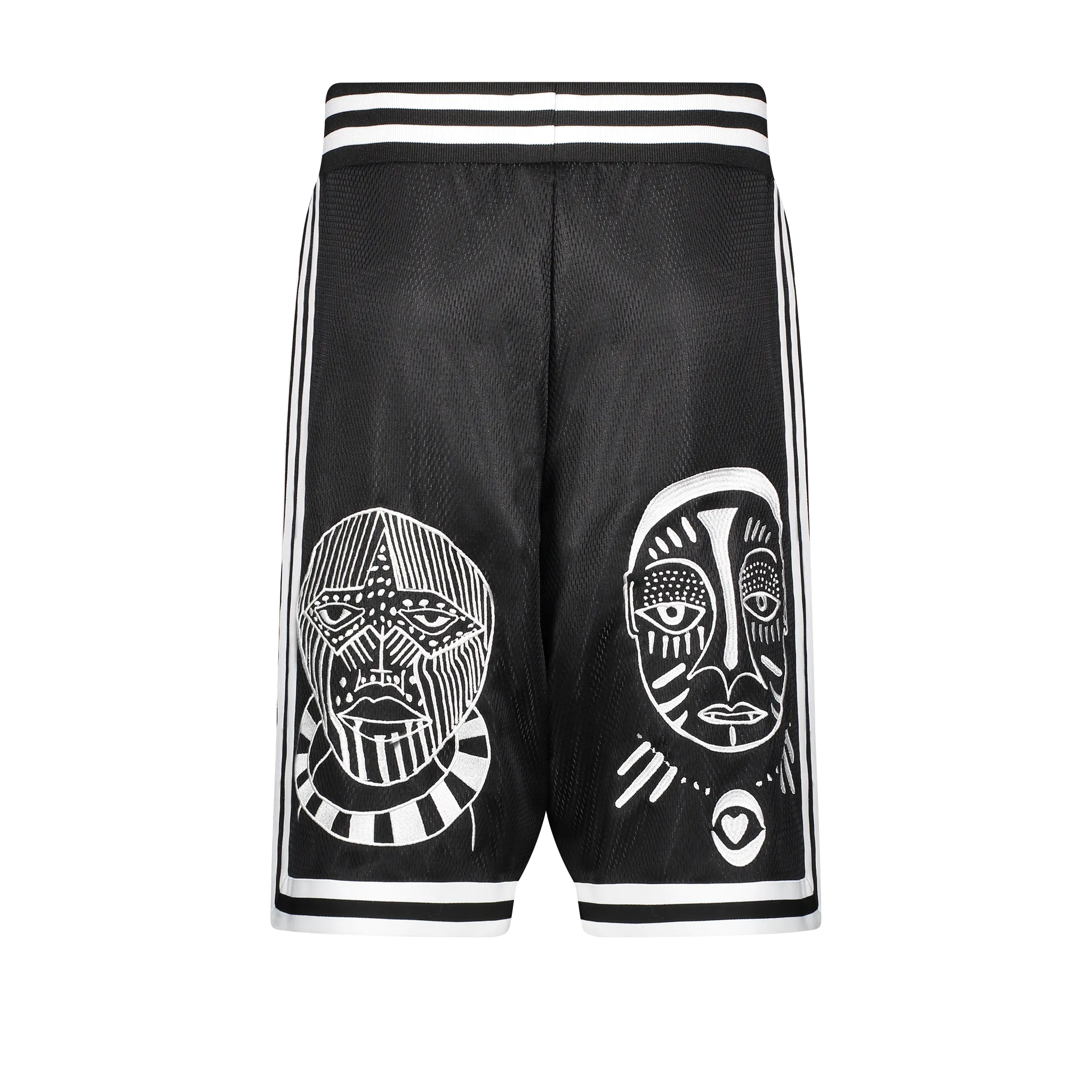 FACE OFF BASKETBALL SHORTS BLACK Flexible Stitching