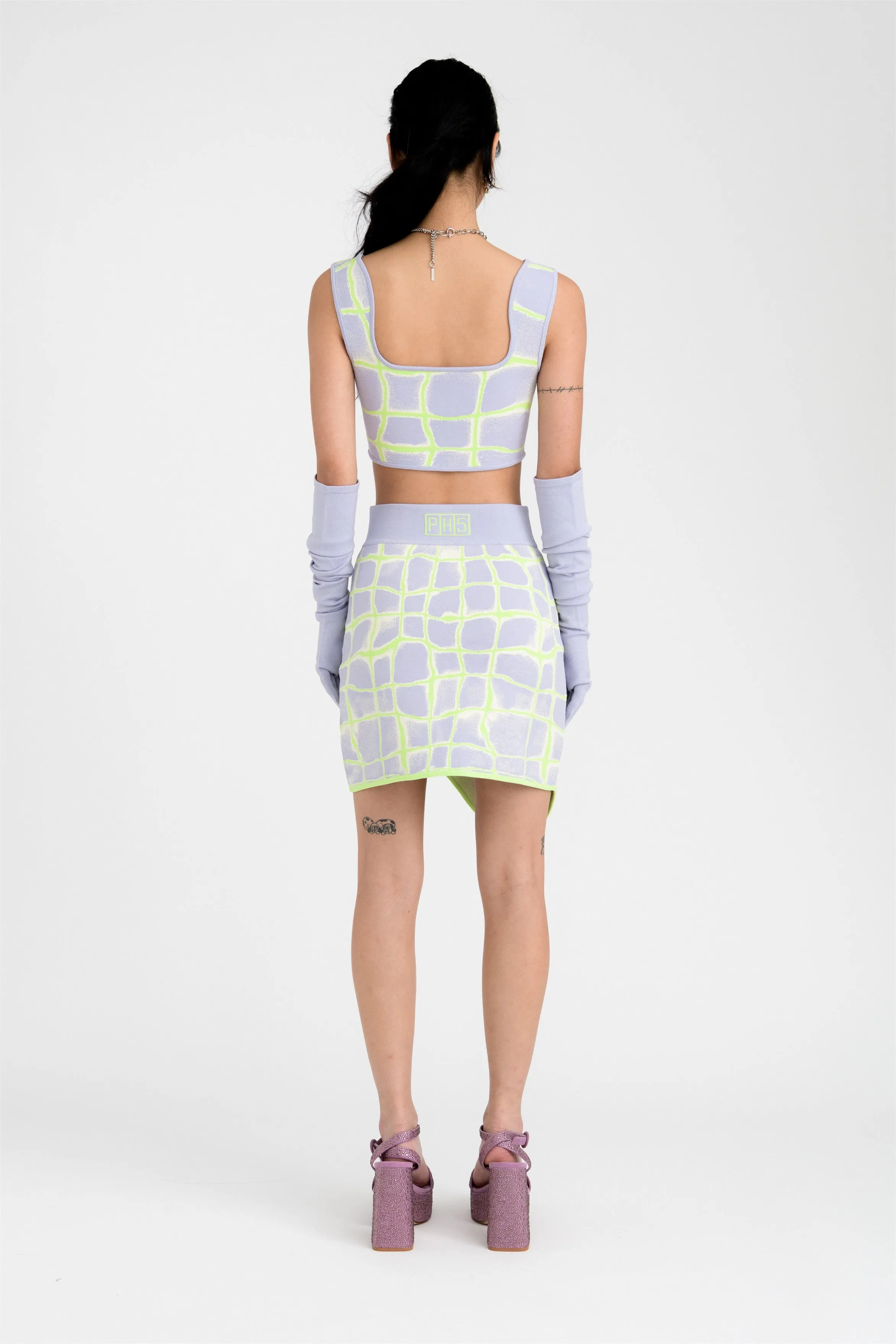 UVProtectionCoating KATIE WAVY MINI SKIRT