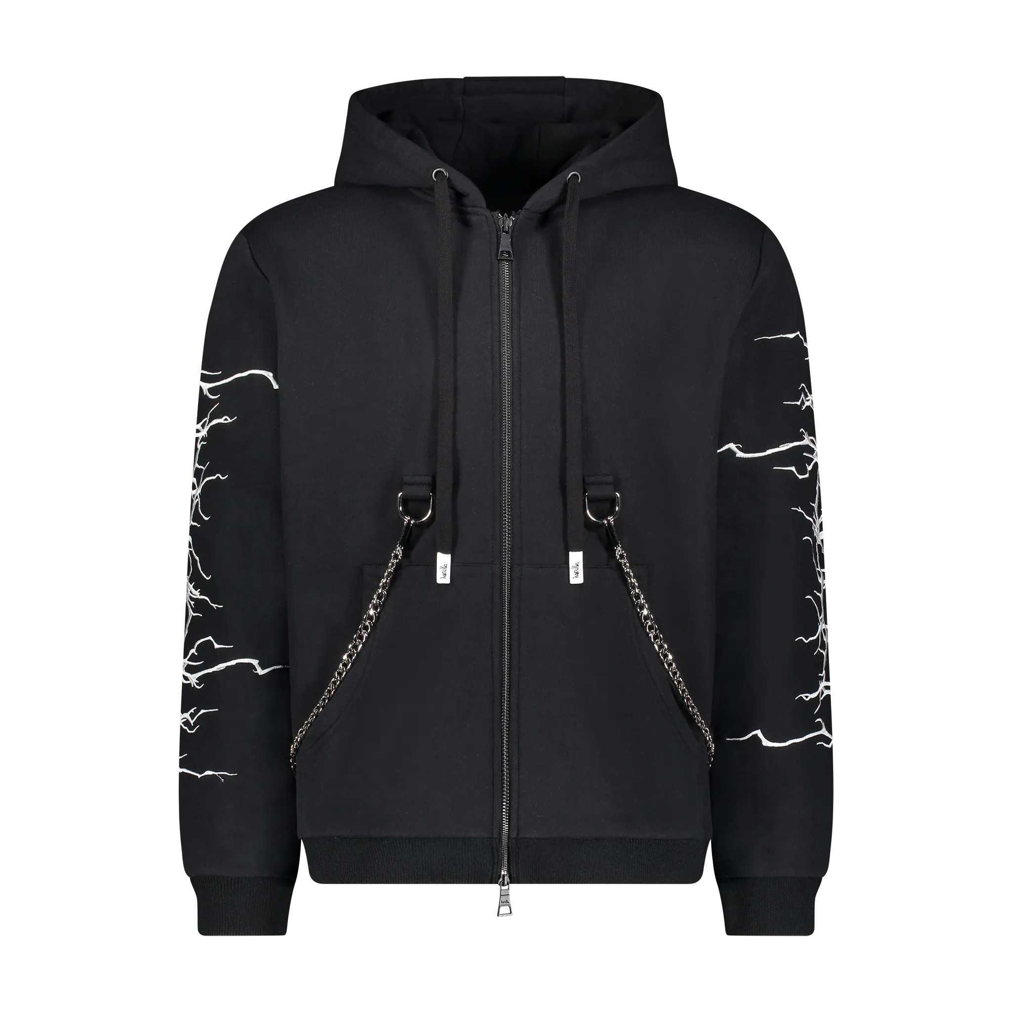 Sleeve Detail FALLEN ANGEL HOODIE BLACK