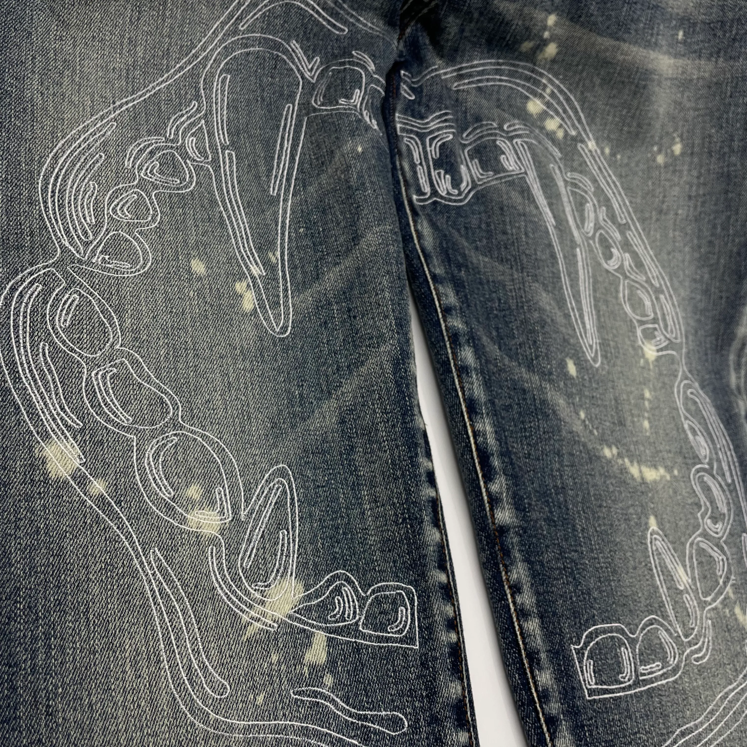 FANG LIPS JEANS Youth Style Office Wear