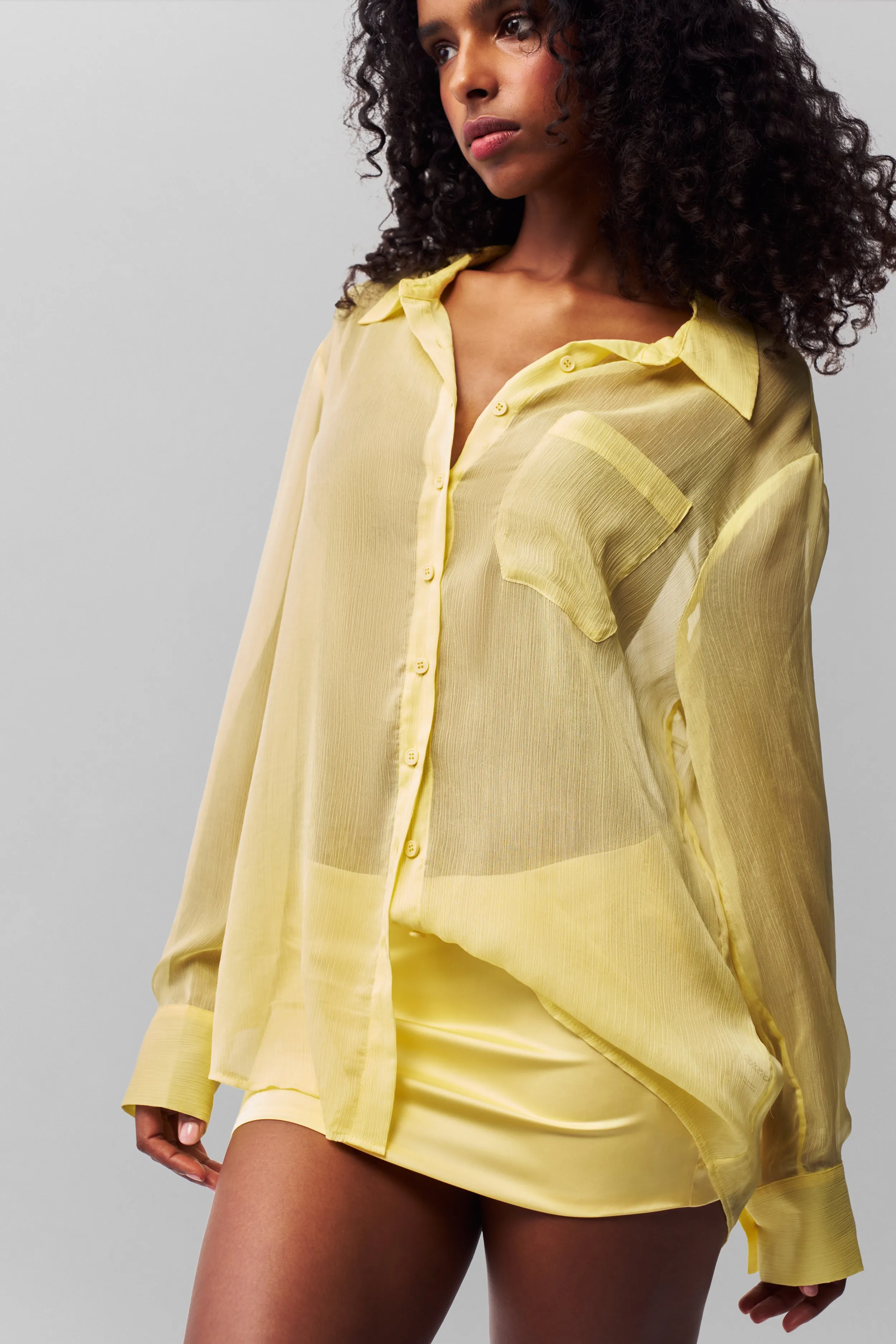 Satin Mini Skirt Casual Style