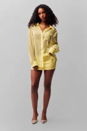 Satin Mini Skirt Non Irritating Edges