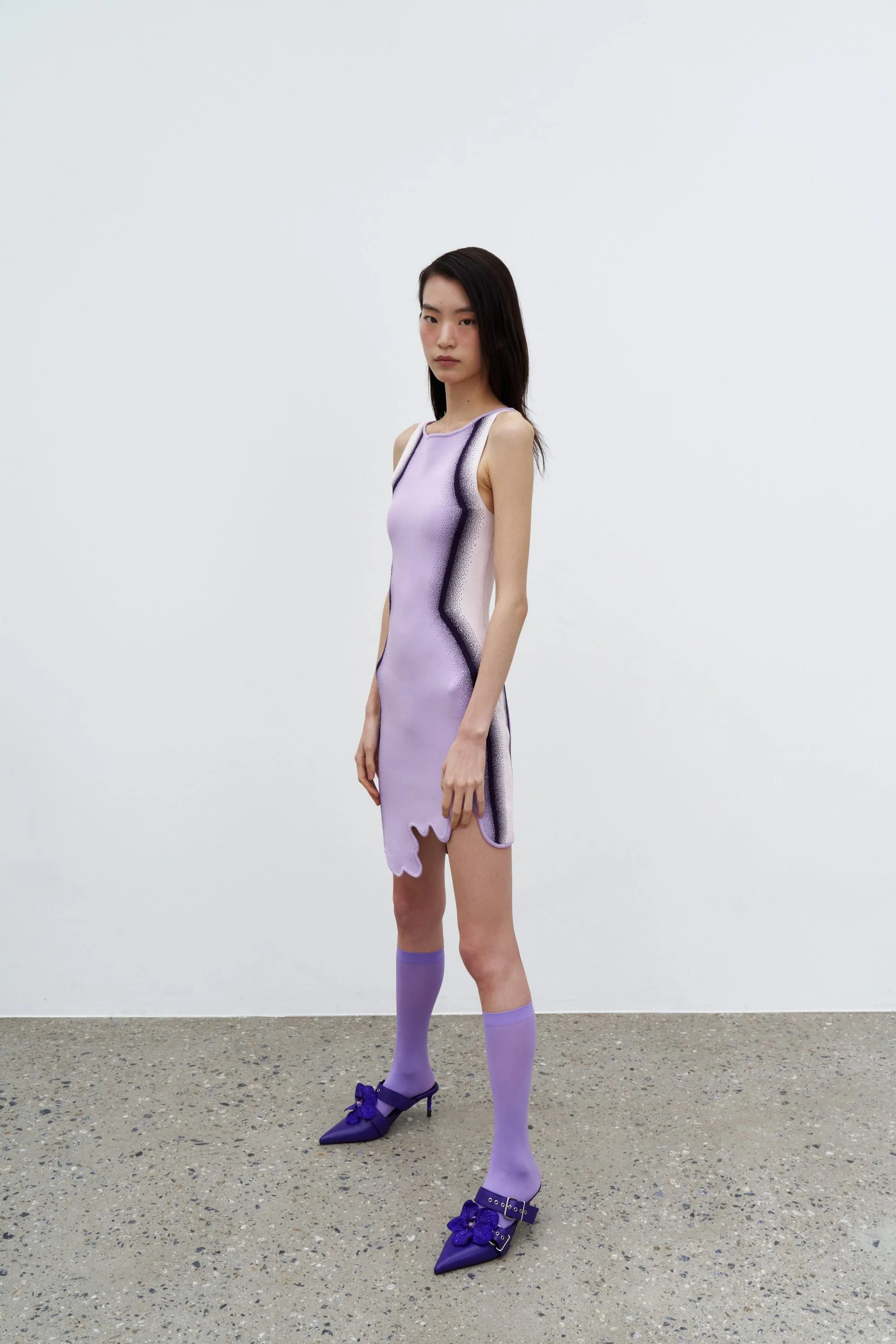 HAZEL GRADIENT PRINT MINI DRESS Summer Staple classic waist