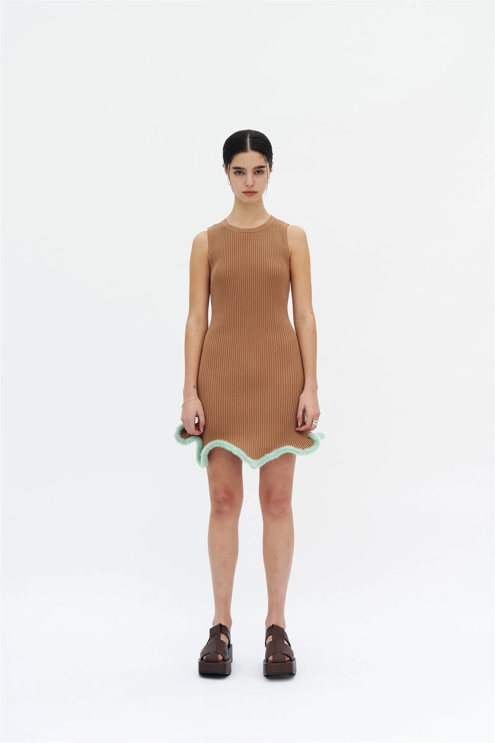 XENA 3D WAVY MINI TANK DRESS Weekend Favorite