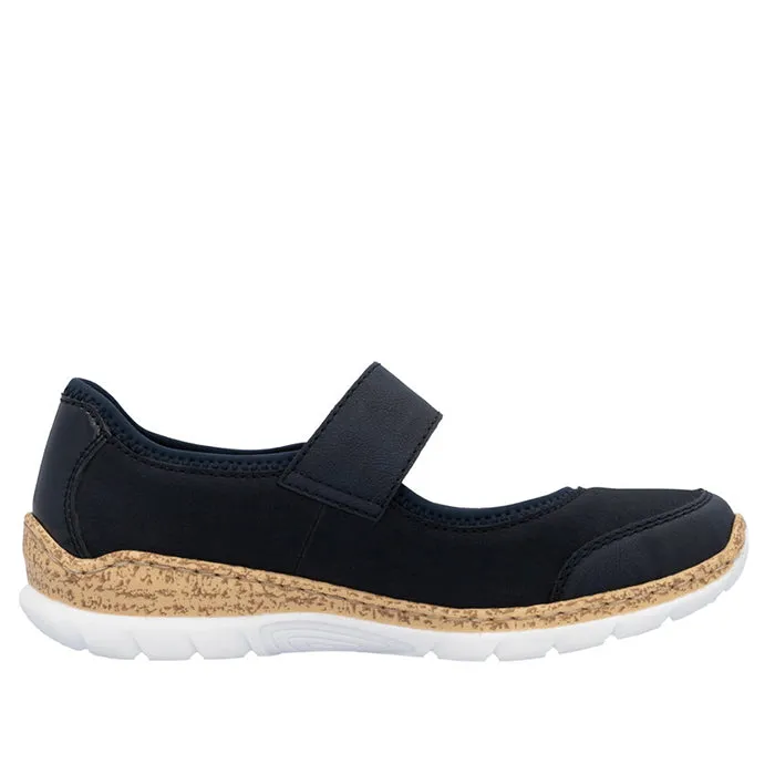 Womens Rieker Nikita 99 in Pazifik/Marine/Schwarz Flexible Sole Casual Wear