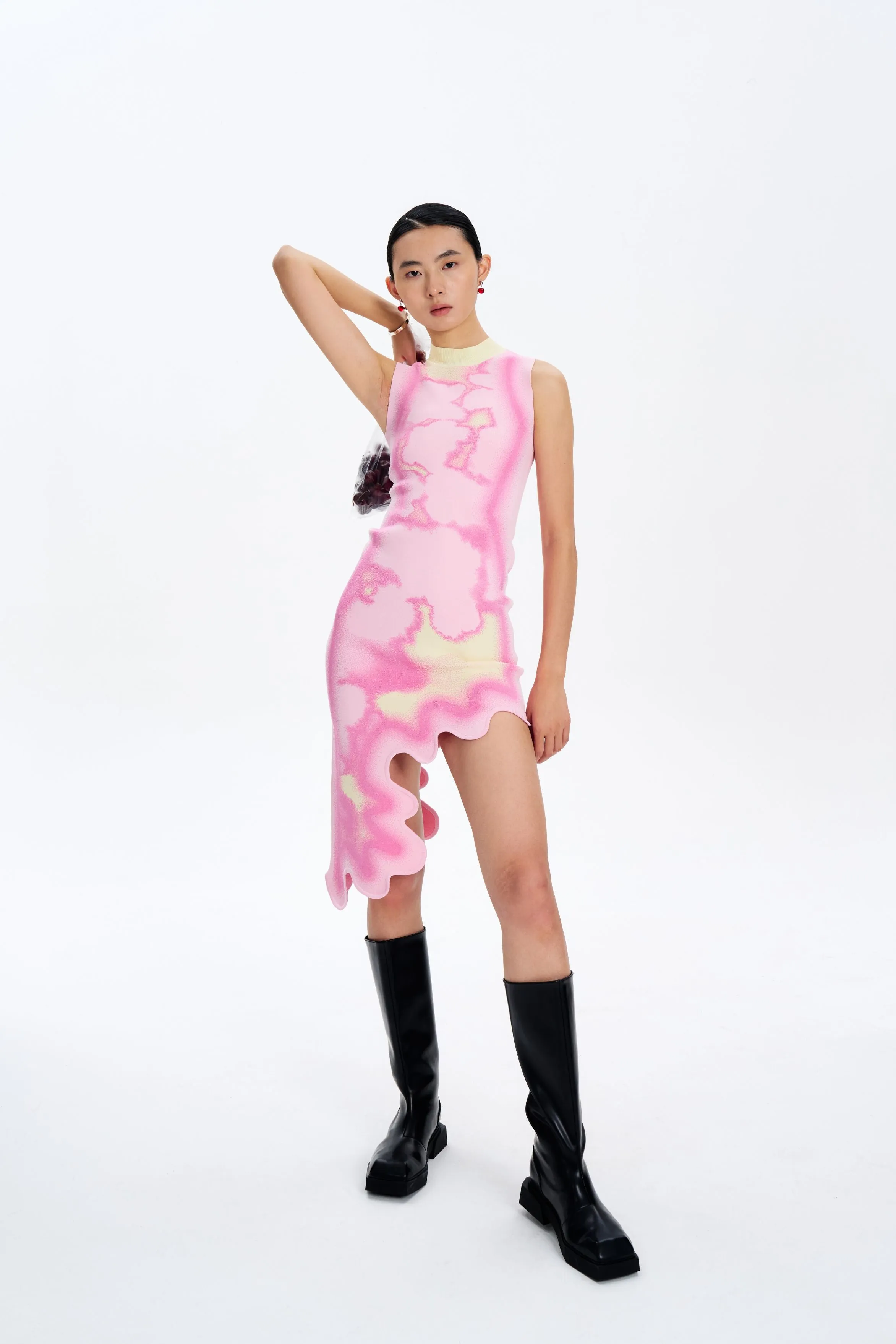 Light material BROOKLYN TIE-DYE WAVY DRESS