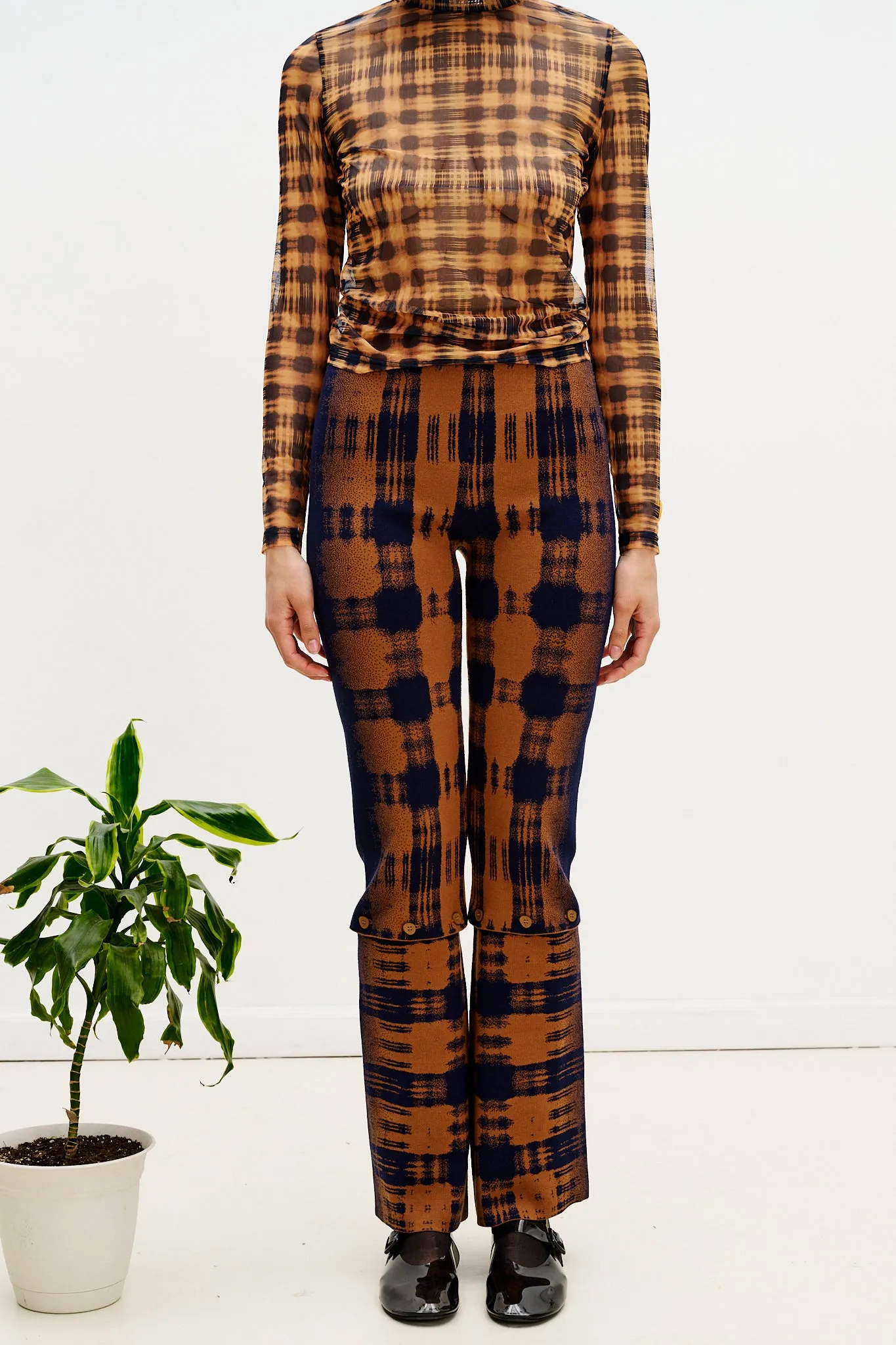 Detachable belt FLORA SKINNY PANTS