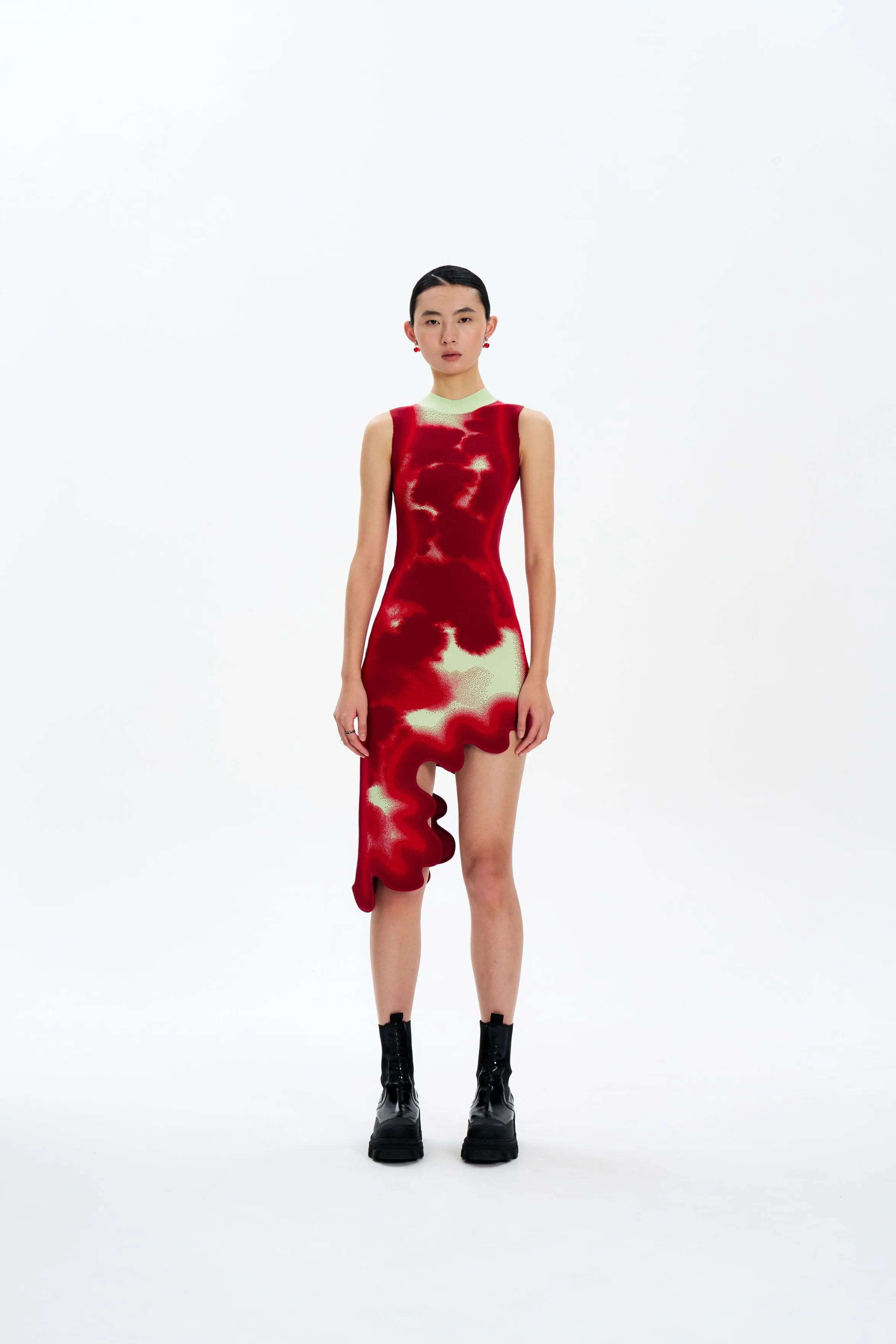 Relax Draping BROOKLYN TIE-DYE WAVY DRESS