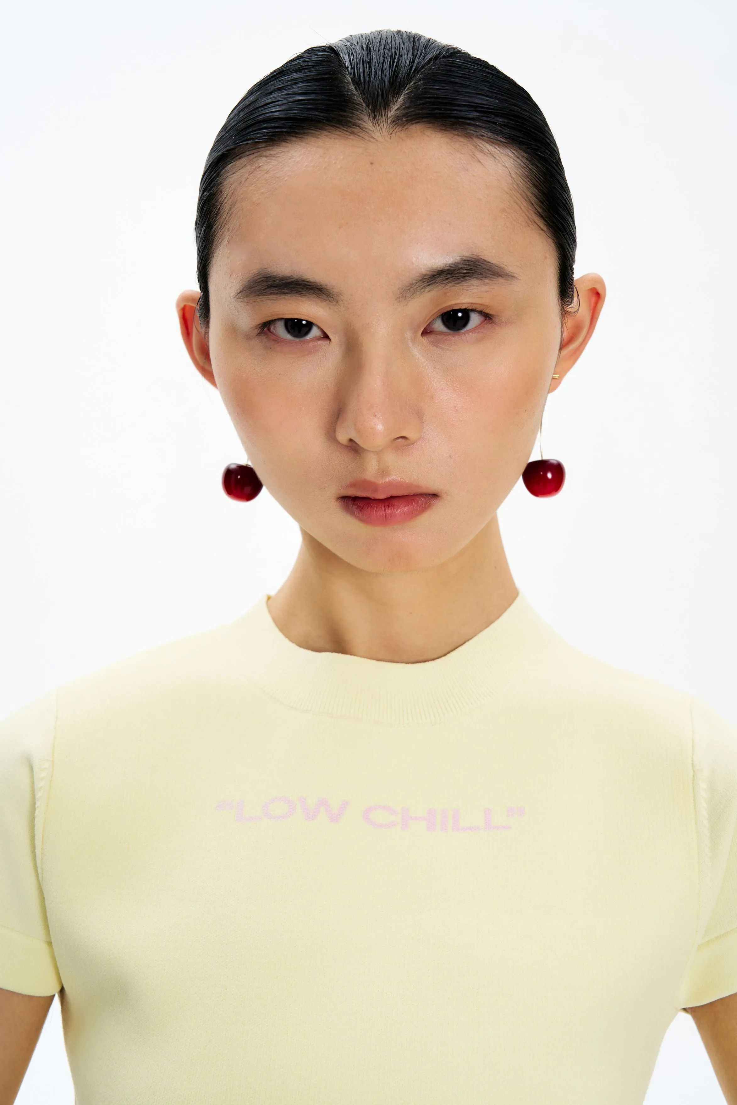 ELLIE  UV REACTIVE CHERRY TSHIRT AthleisureCompatible AntiStaticTreatment