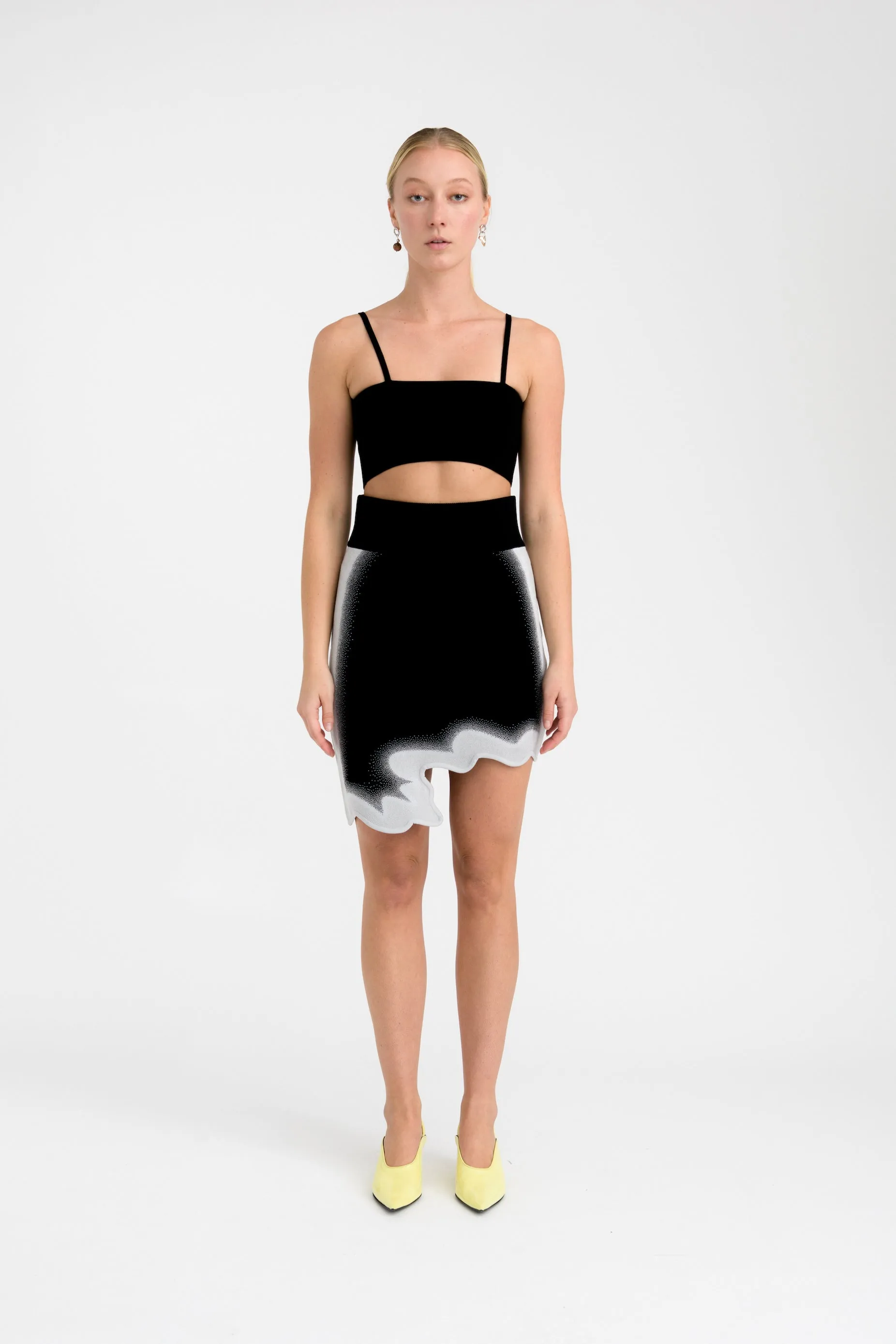 Airy Feel Pocket Reinforcement NOVA WAVY MINI SKIRT